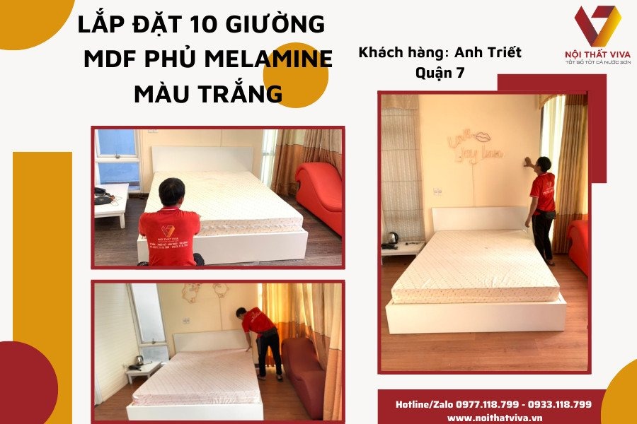 Mê mẩn với giường ngủ màu trắng hiện đại, không bao giờ lỗi mốt!