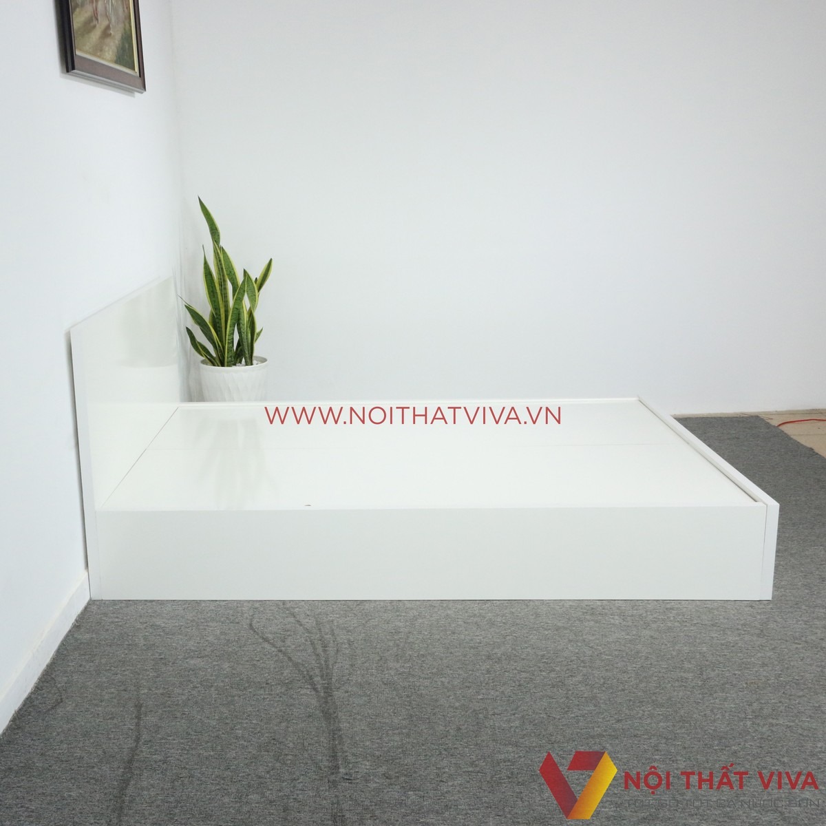 Mê mẩn với giường ngủ màu trắng hiện đại, không bao giờ lỗi mốt!