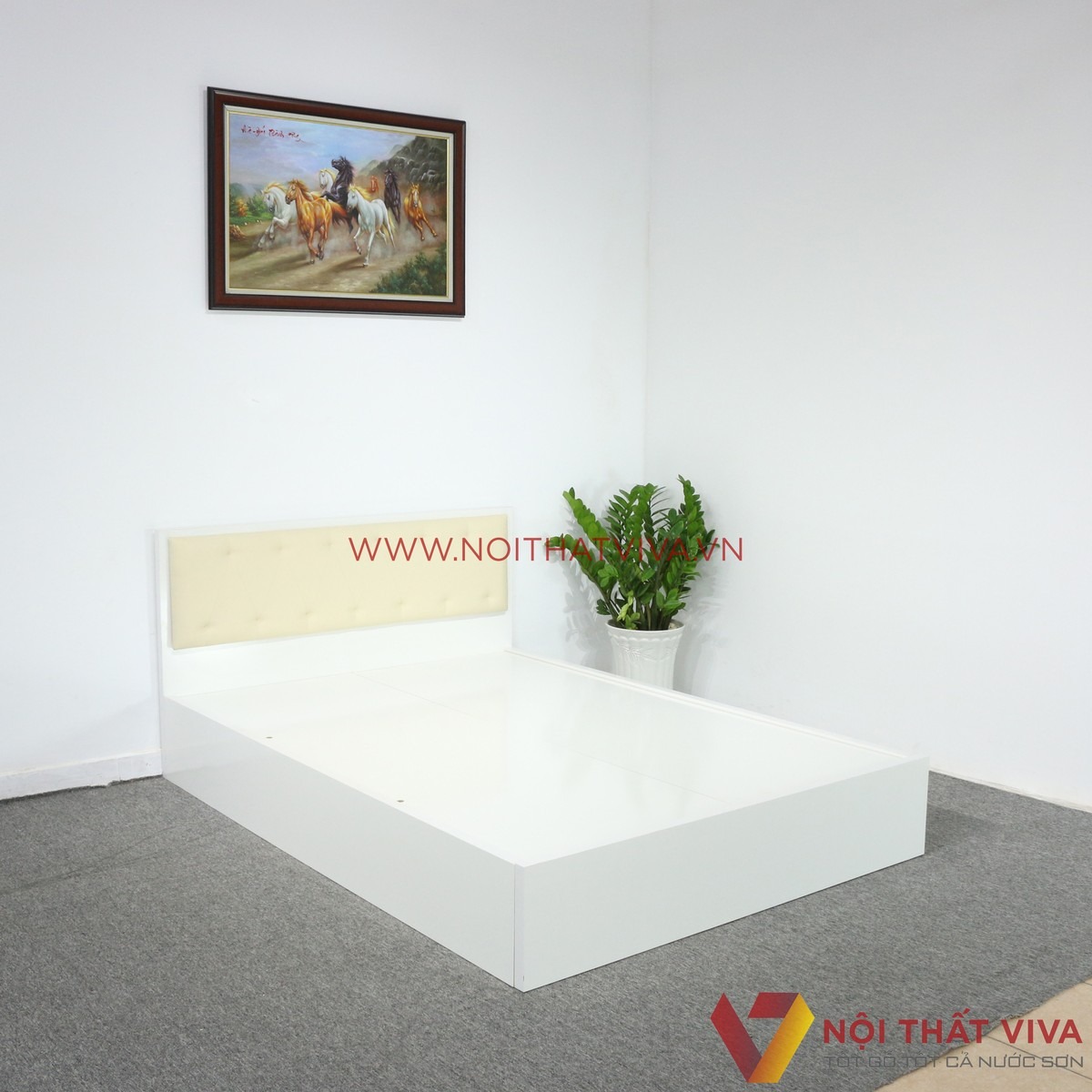 Mê mẩn với giường ngủ màu trắng hiện đại, không bao giờ lỗi mốt!