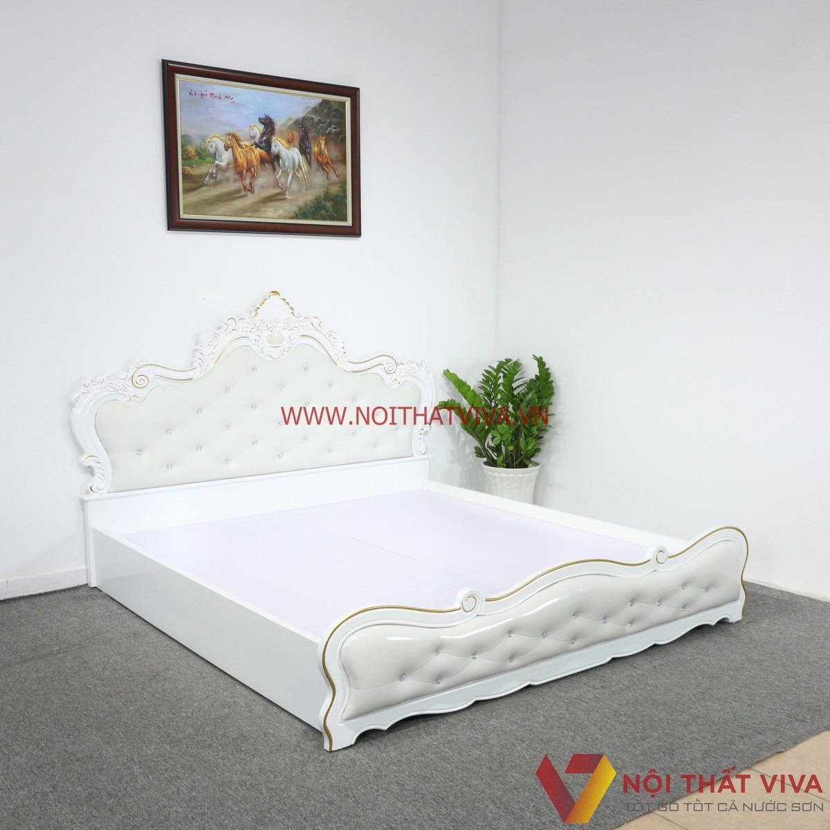 Mê mẩn với giường ngủ màu trắng hiện đại, không bao giờ lỗi mốt!