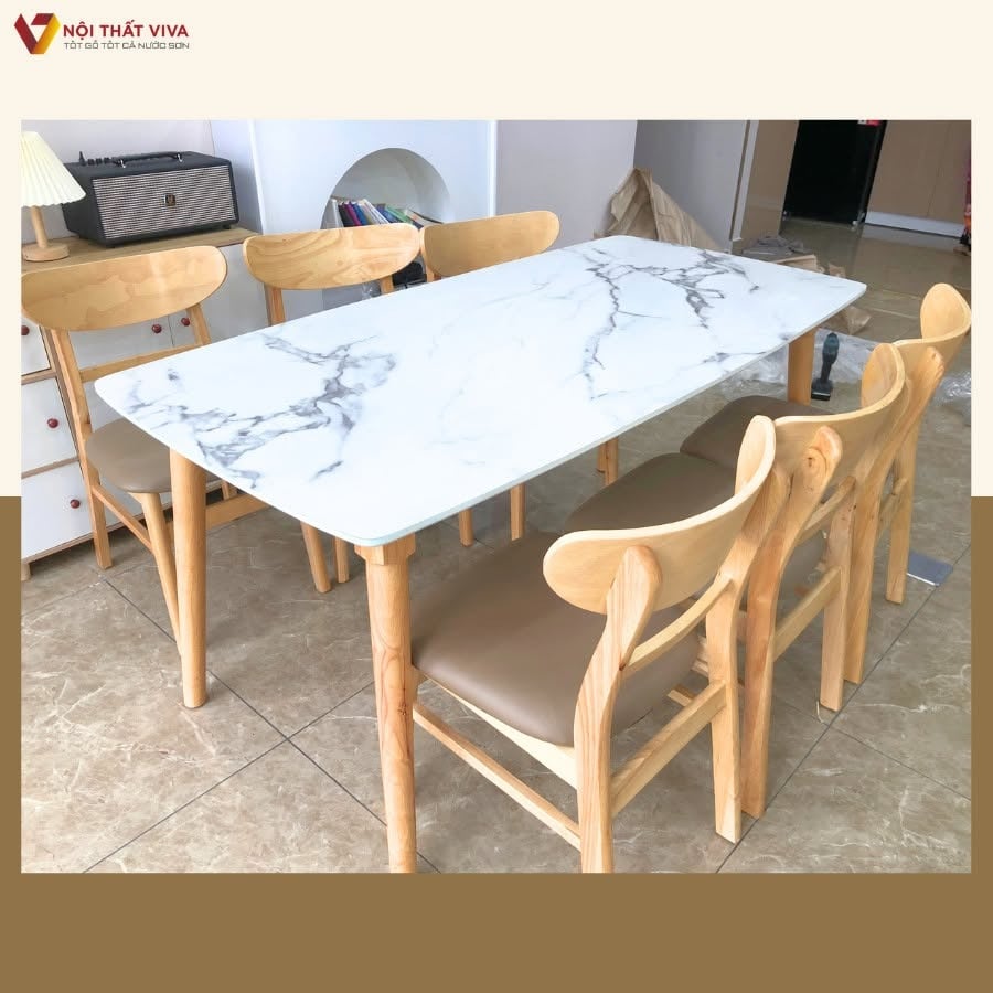 Mẹo chọn bộ b&agrave;n ăn 6 ghế ph&ugrave; hợp nhất cho gia đ&igrave;nh - Nội thất Viva