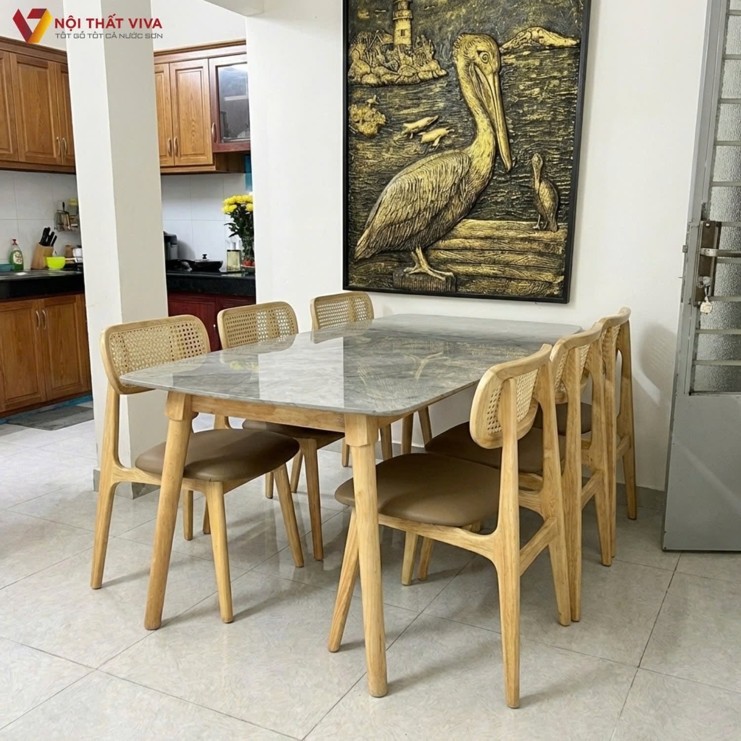 Mẹo chọn bộ b&agrave;n ăn 6 ghế ph&ugrave; hợp nhất cho gia đ&igrave;nh - Nội thất Viva