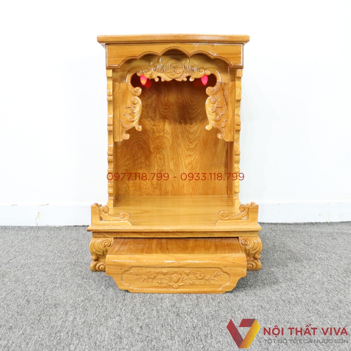 Mua bàn thờ Ông Địa gỗ gõ đỏ: 5 kinh nghiệm quan trọng không thể bỏ qua