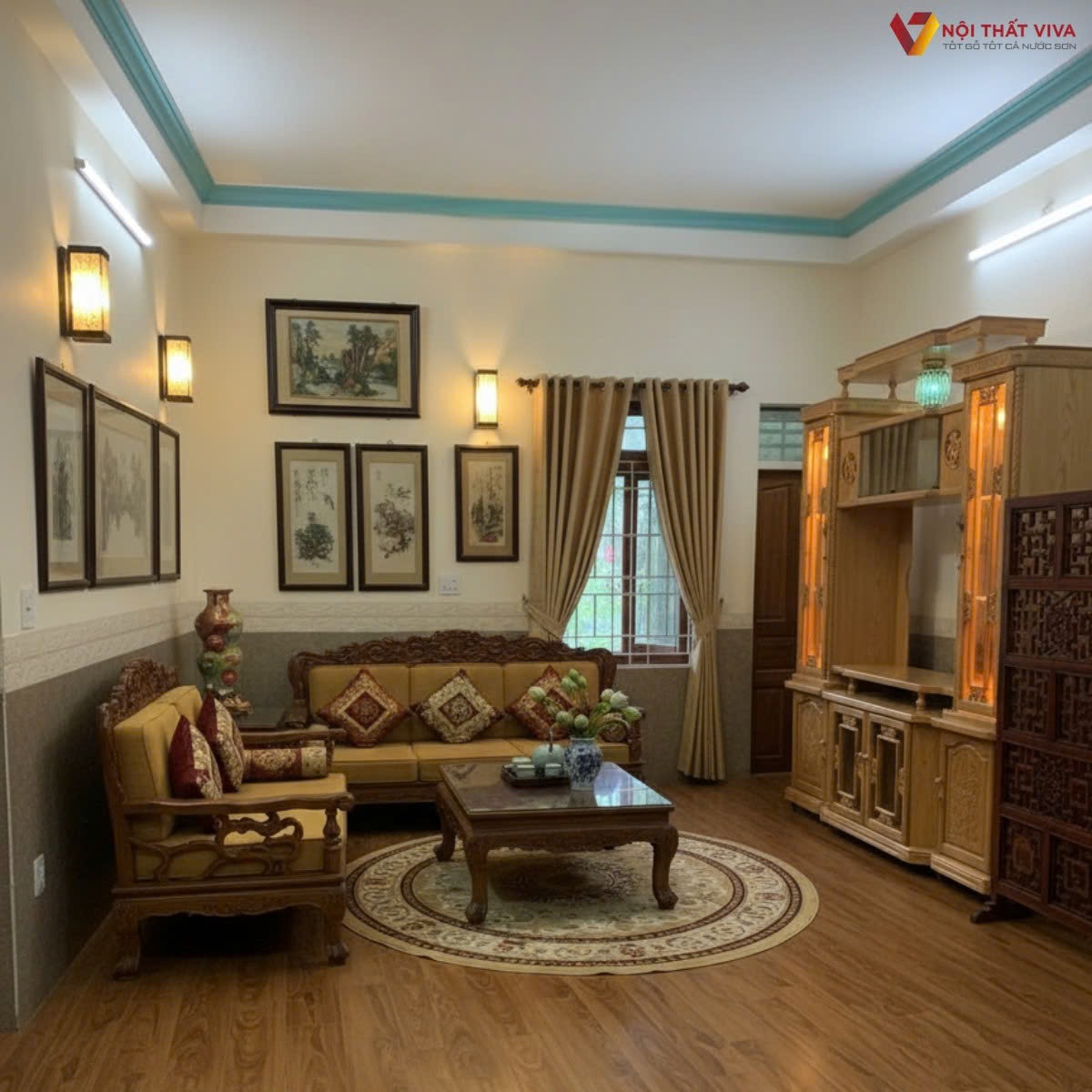 Những vị tr&iacute; kh&ocirc;ng n&ecirc;n đặt tủ kệ ph&ograve;ng kh&aacute;ch ng&agrave;y Tết gia chủ n&ecirc;n biết