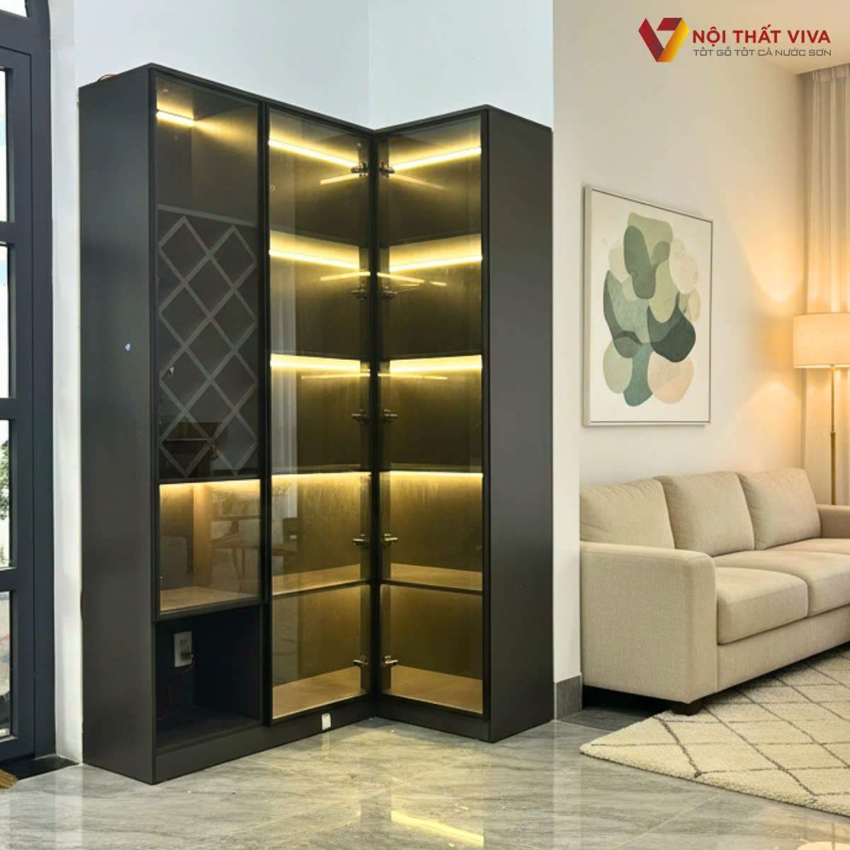 Những vị tr&iacute; kh&ocirc;ng n&ecirc;n đặt tủ kệ ph&ograve;ng kh&aacute;ch ng&agrave;y Tết gia chủ n&ecirc;n biết