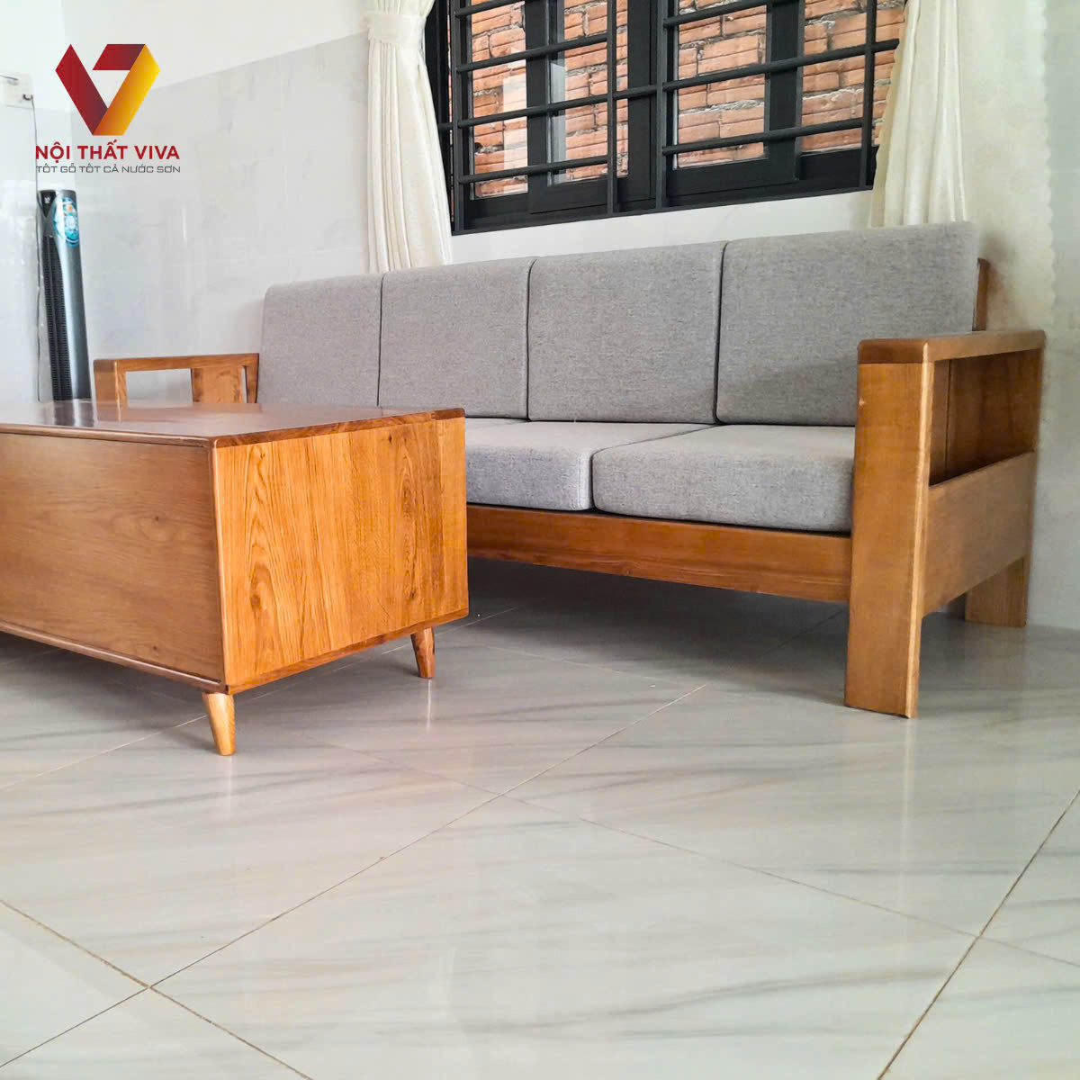 Ph&ograve;ng kh&aacute;ch n&ecirc;n chọn ghế sofa gỗ sồi kiểu n&agrave;o? Gợi &yacute; 45+ mẫu đẹp