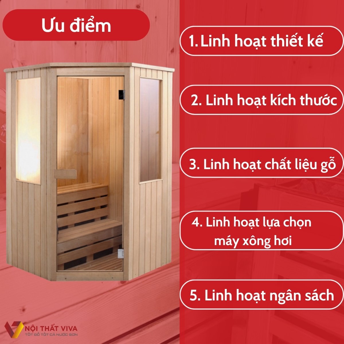 Phòng Xông Hơi Khô Brothers Thiết Kế Hiện Đại