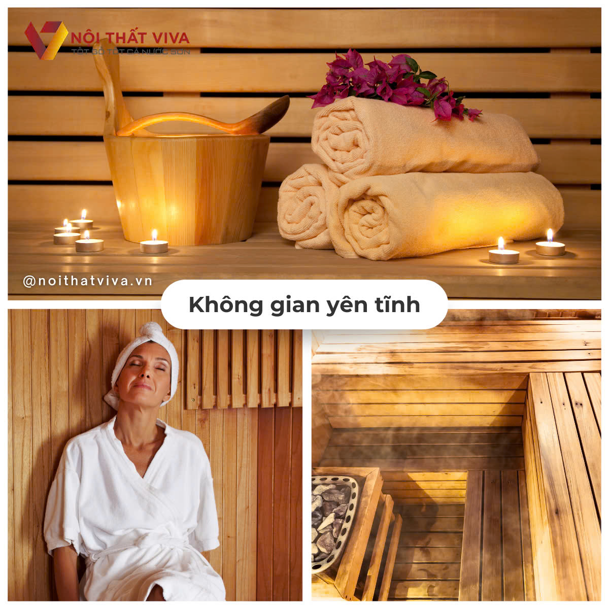 Phòng Xông Khô Gỗ Tự Nhiên Thiết Kế Hiện Đại Dành Cho Gia Đình 