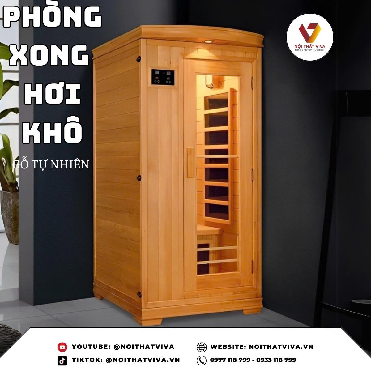 Phòng Xông Hơi Khô Thiết Kế Sang Trọng Dành Cho Gia Đình