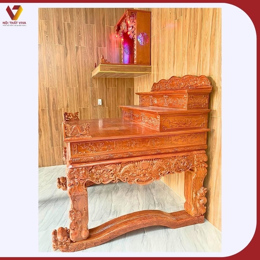 Sập thờ gỗ gõ đỏ có gì đặc biệt? Những điểm đáng giá không nên bỏ lỡ