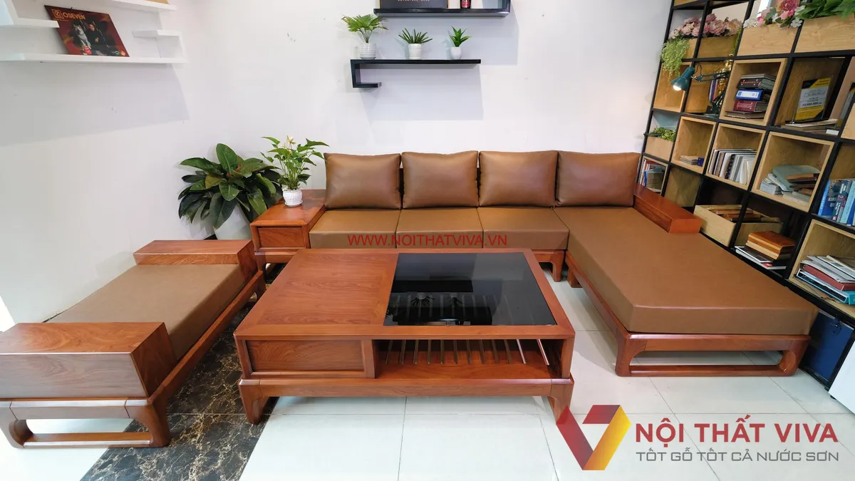 So sánh sofa gỗ hương đá hay sofa gỗ gõ đỏ, nên mua loại nào? 