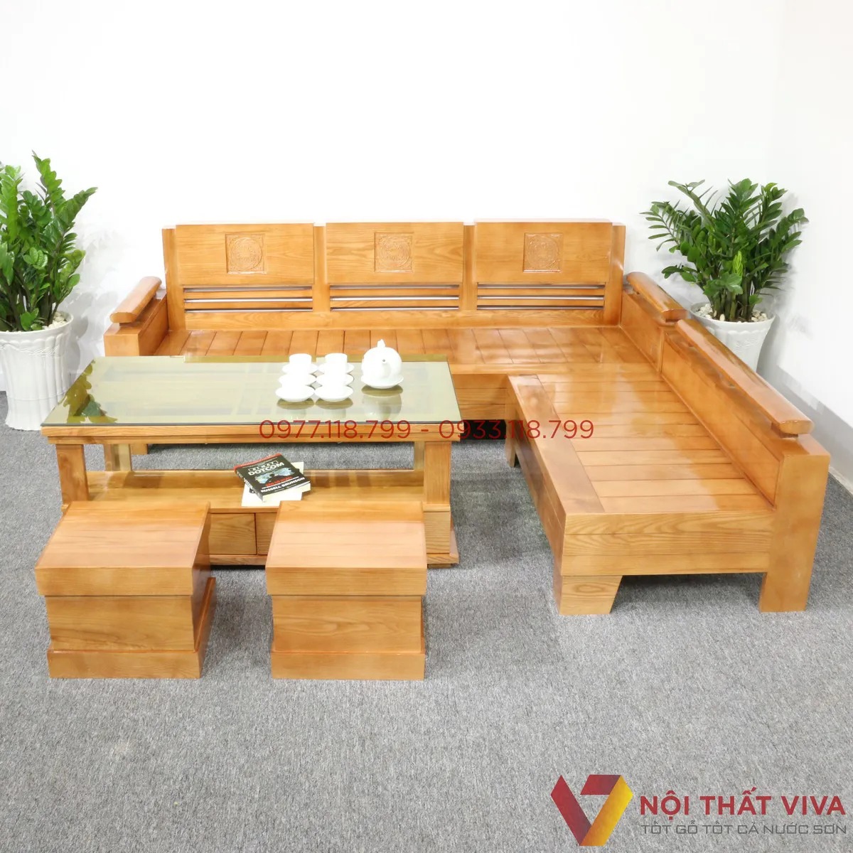 Sofa gỗ sồi chữ L có gì nổi bật? Giá tận xưởng & nhận đặt theo yêu cầu tại Viva Sofa gỗ sồi chữ L có gì nổi bật? Giá tận xưởng & nhận đặt theo yêu cầu tại Viva