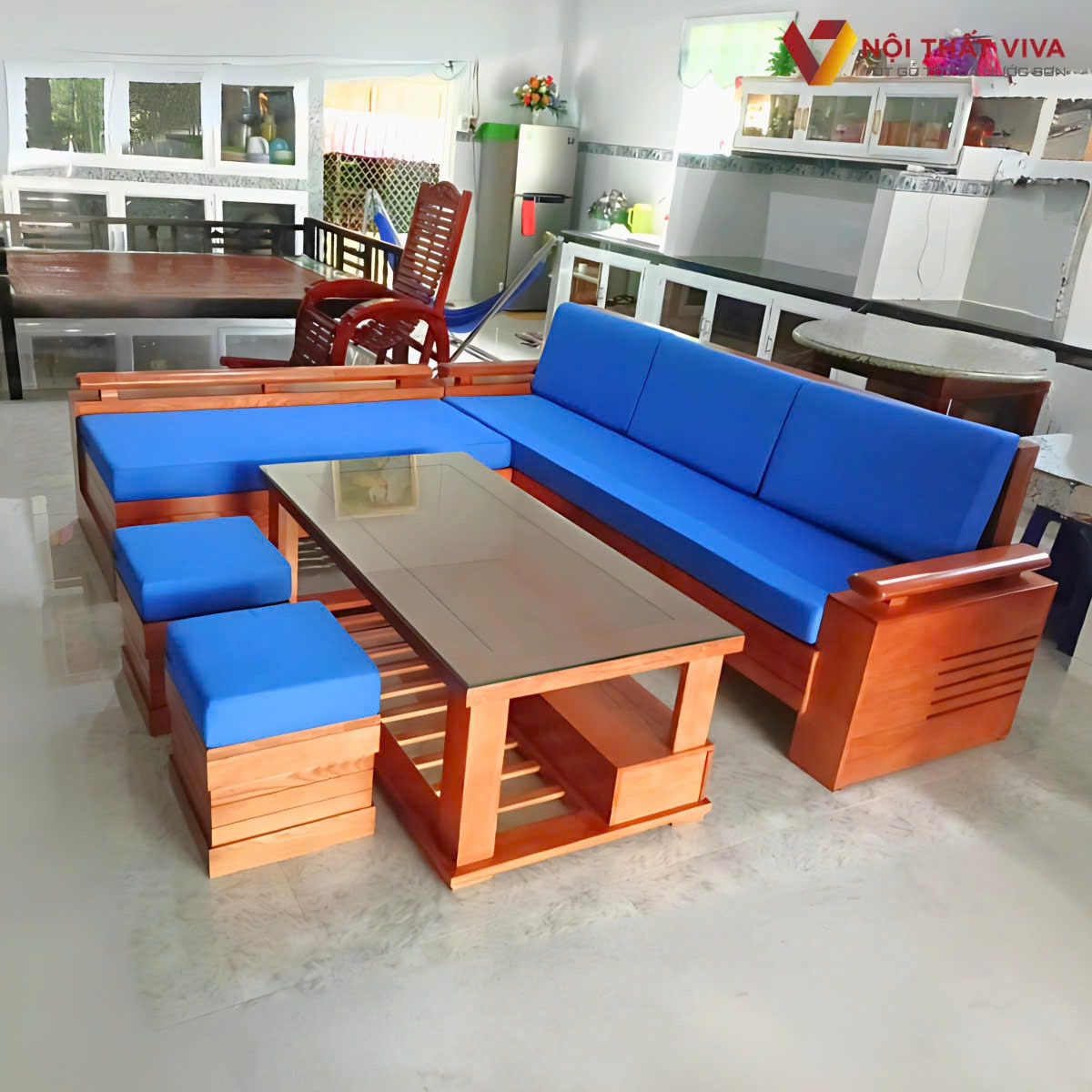 Sofa gỗ sồi chữ L có gì nổi bật? Giá tận xưởng & nhận đặt theo yêu cầu tại Viva Sofa gỗ sồi chữ L có gì nổi bật? Giá tận xưởng & nhận đặt theo yêu cầu tại Viva