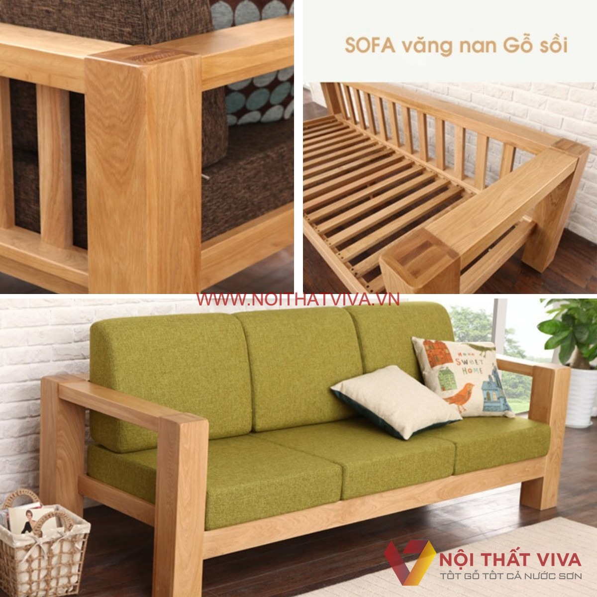 Sofa văng gỗ phòng khách - Siêu tiết kiệm diện tích, giải pháp tối ưu không gian 