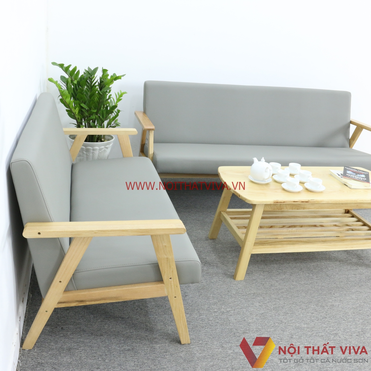 Sofa văng gỗ phòng khách - Siêu tiết kiệm diện tích, giải pháp tối ưu không gian 