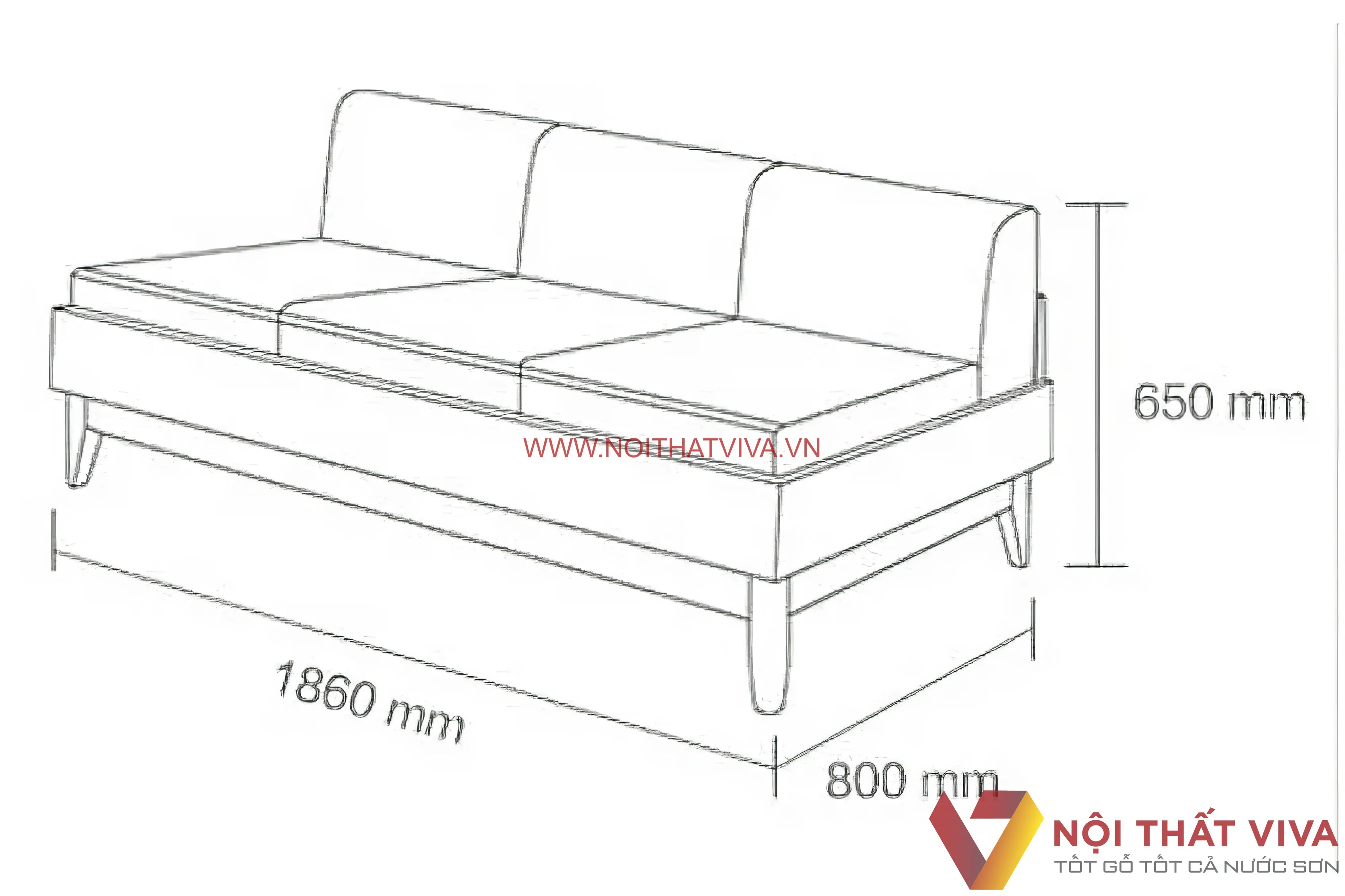 Sofa văng gỗ phòng khách - Siêu tiết kiệm diện tích, giải pháp tối ưu không gian 