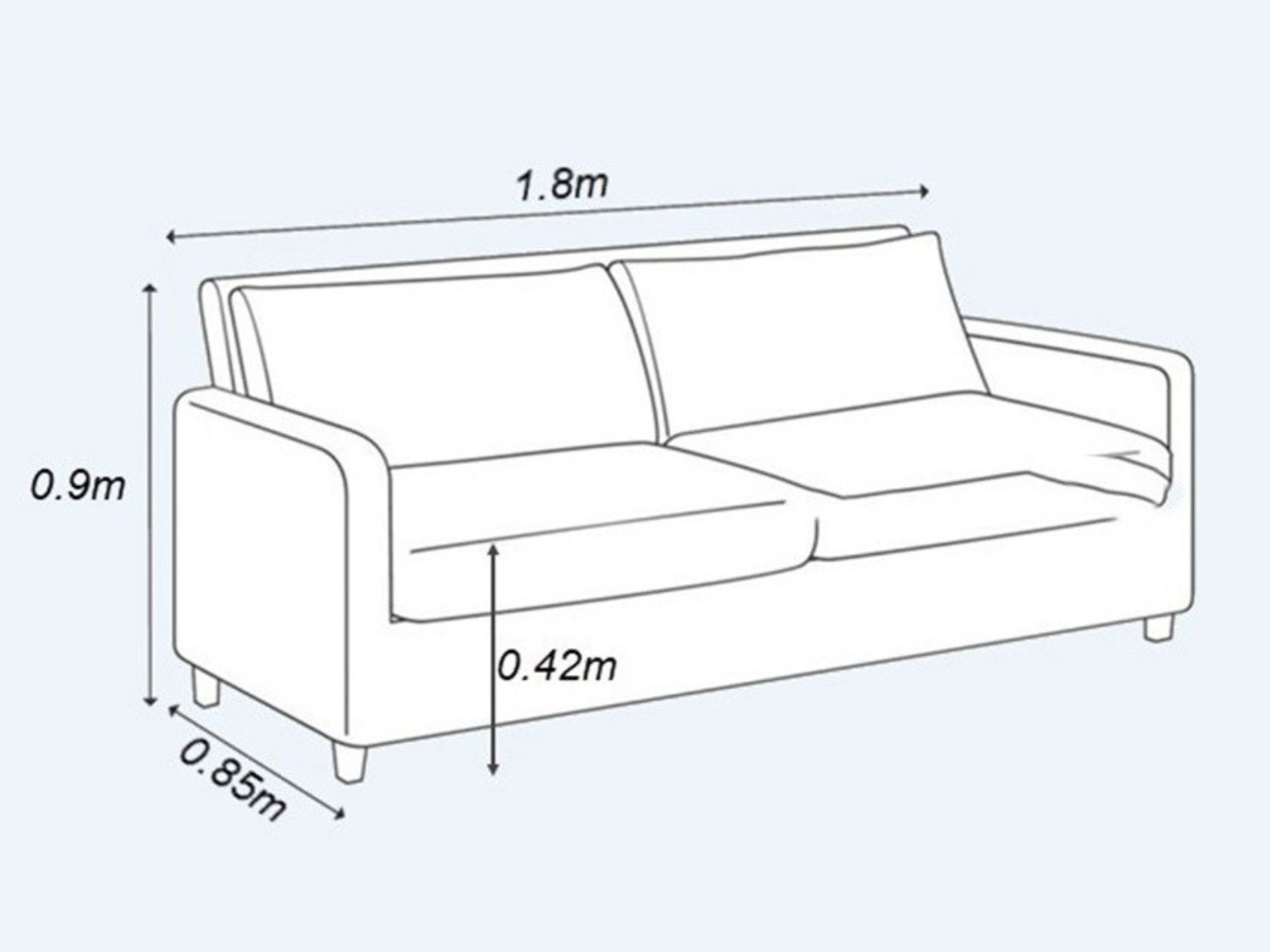 Tất tần tật kích thước sofa tiêu chuẩn nhất theo từng mẫu mã