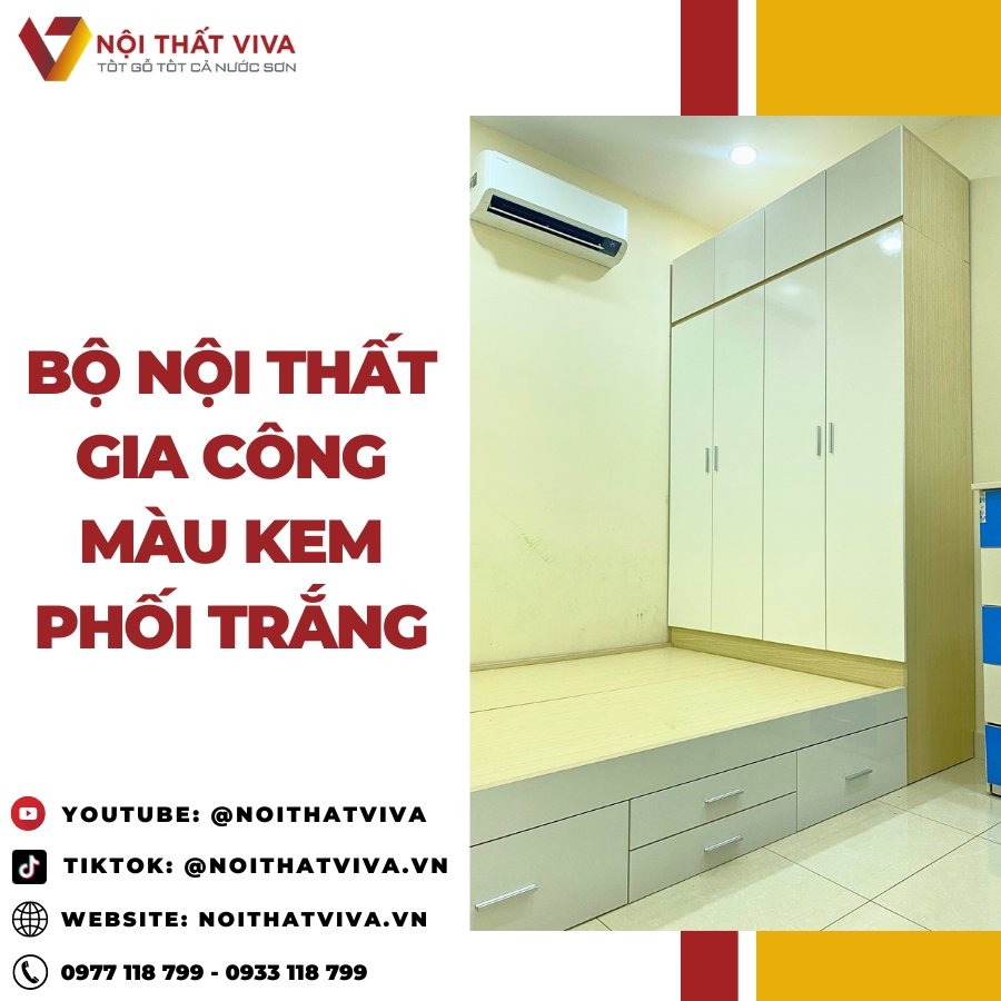 Thiết Kế Tủ Quần Áo Liền Giường Tiện Ích Và Sự Sang Trọng Trọn Vẹn