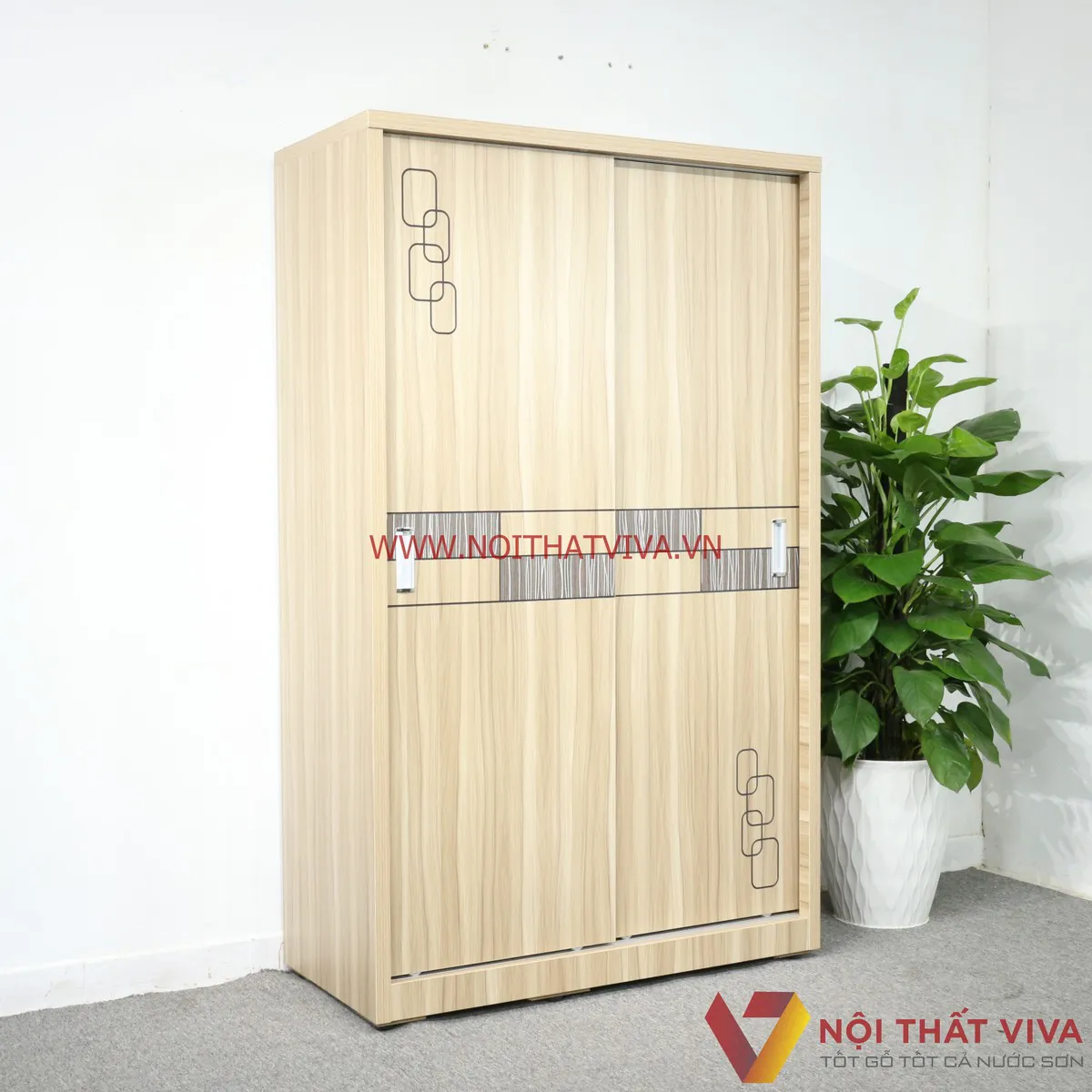 tủ áo gỗ 2 cánh