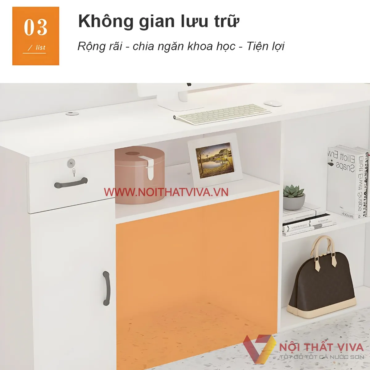 Quầy Thu Ngân Gỗ Công Nghiệp Thiết Kế Độc Đáo Hiện Đại