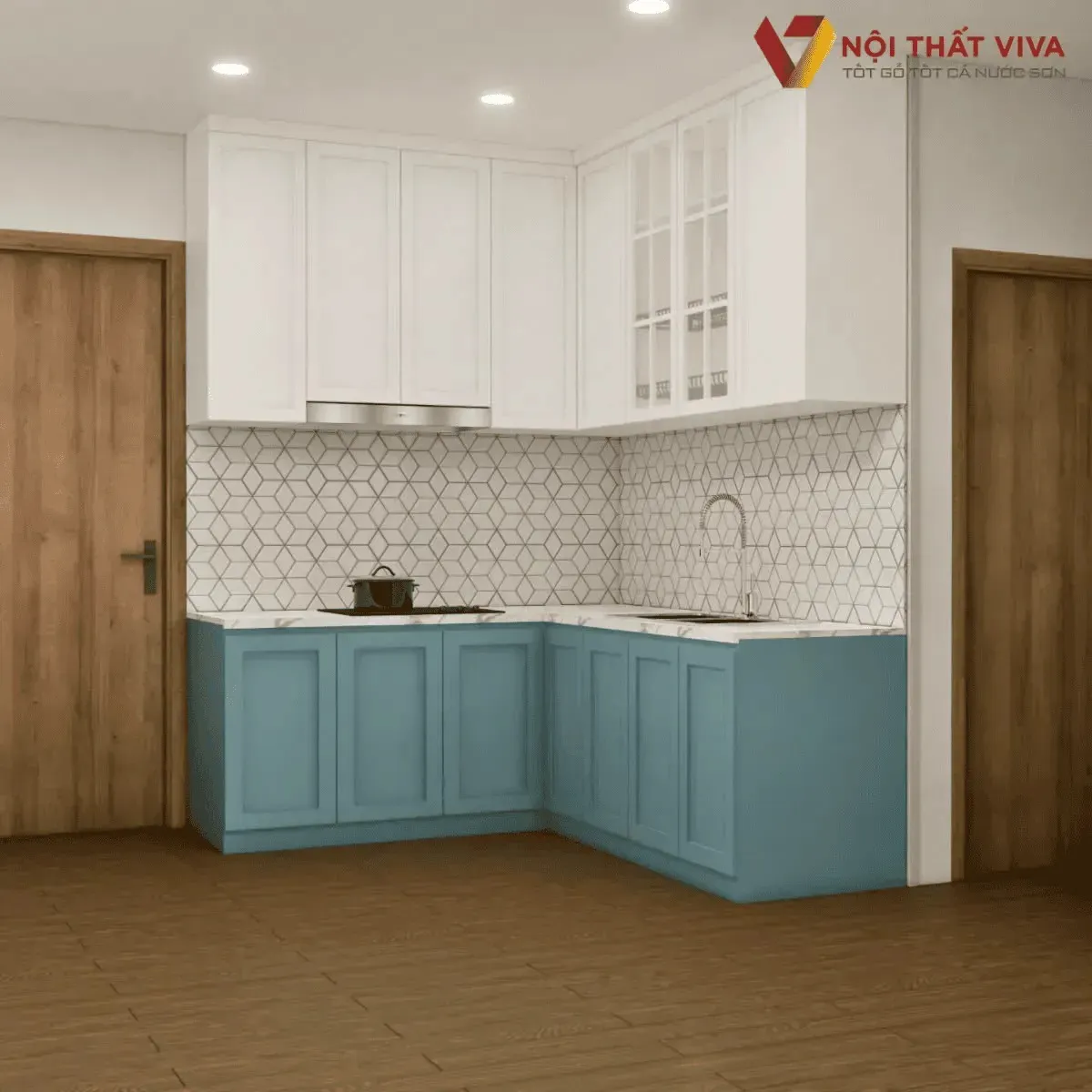 Tủ Bếp Gỗ Công Nghiệp