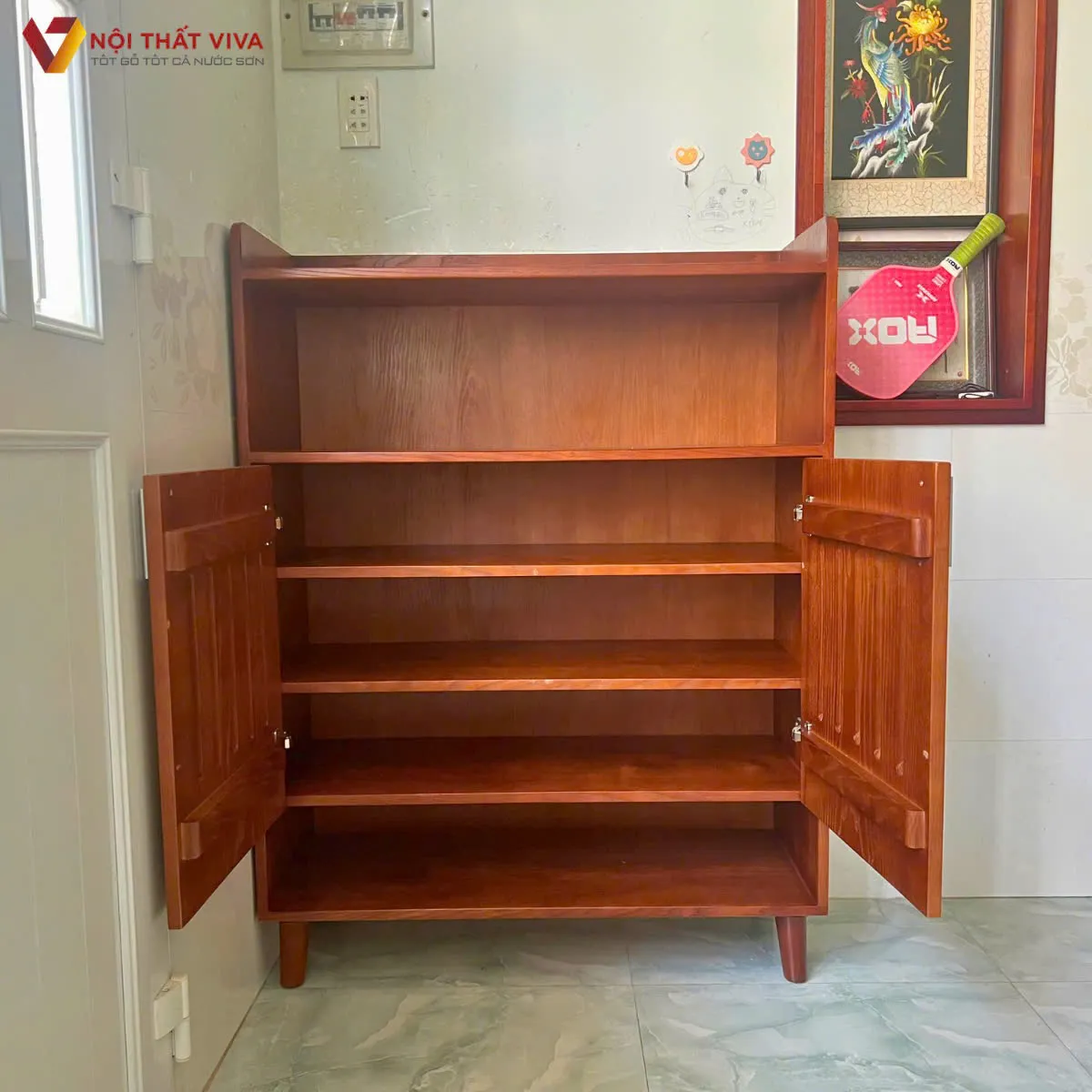 Tủ Giày Dép Gỗ Tự Nhiên
