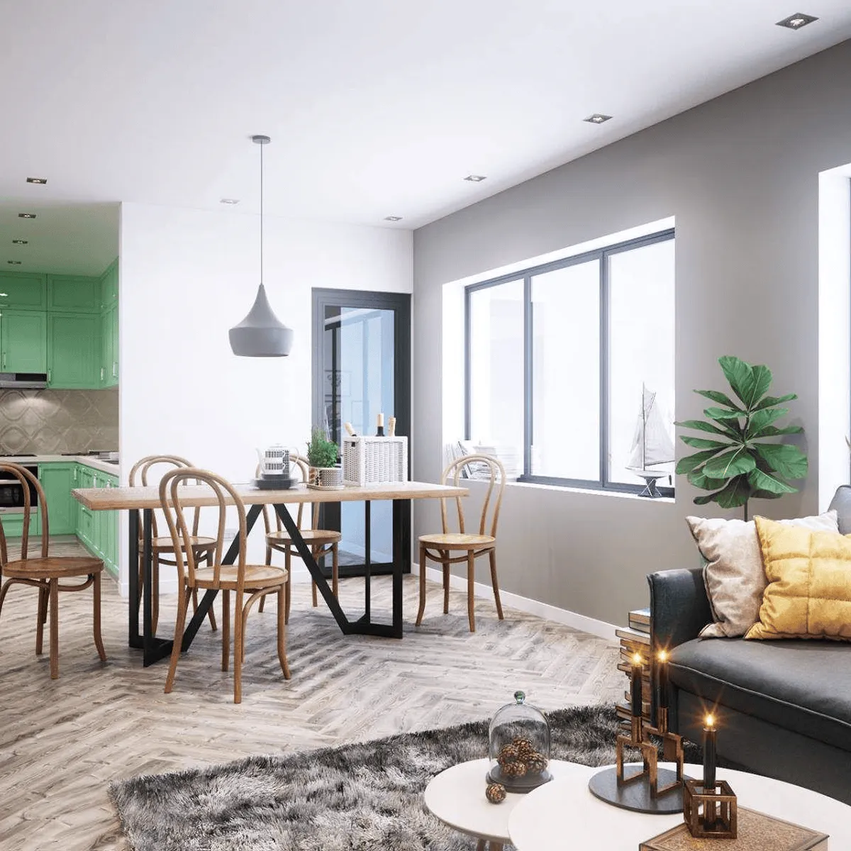 10 mẫu thiết kế nội thất căn hộ 65m2 hiện đại, ấn tượng nhất 10 mẫu thiết kế nội thất căn hộ 65m2 hiện đại, ấn tượng nhất