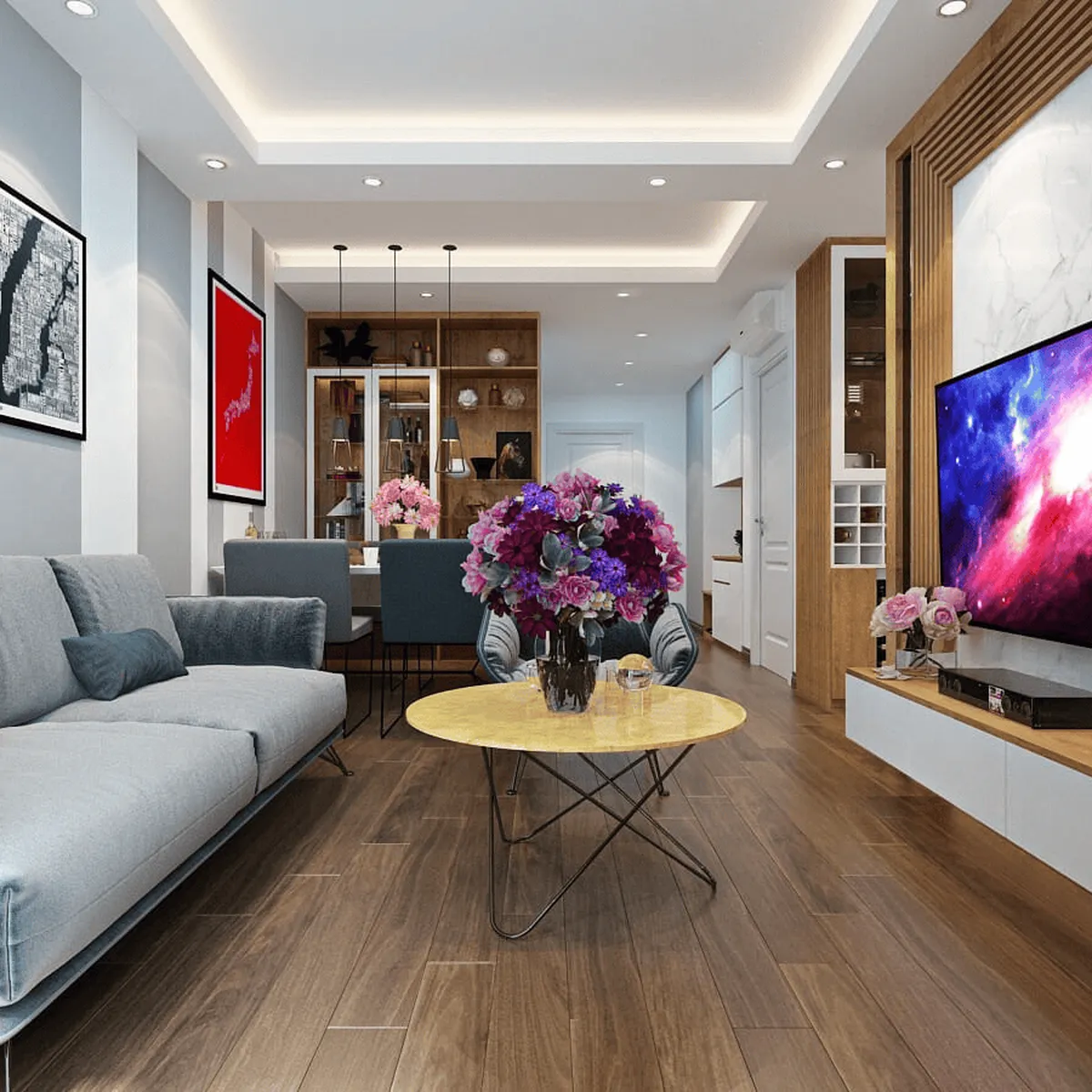 10 mẫu thiết kế nội thất căn hộ 65m2 hiện đại, ấn tượng nhất 10 mẫu thiết kế nội thất căn hộ 65m2 hiện đại, ấn tượng nhất