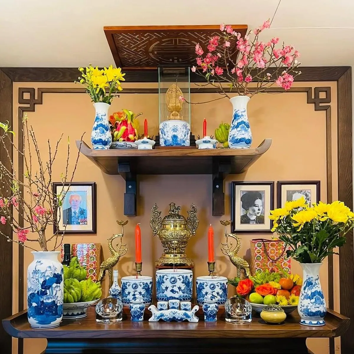10 Mẫu Trang Trí Bàn Thờ Ngày Tết Chuẩn Phong Thủy, Rước Lộc Vào Nhà 10 Mẫu Trang Trí Bàn Thờ Ngày Tết Chuẩn Phong Thủy, Rước Lộc Vào Nhà