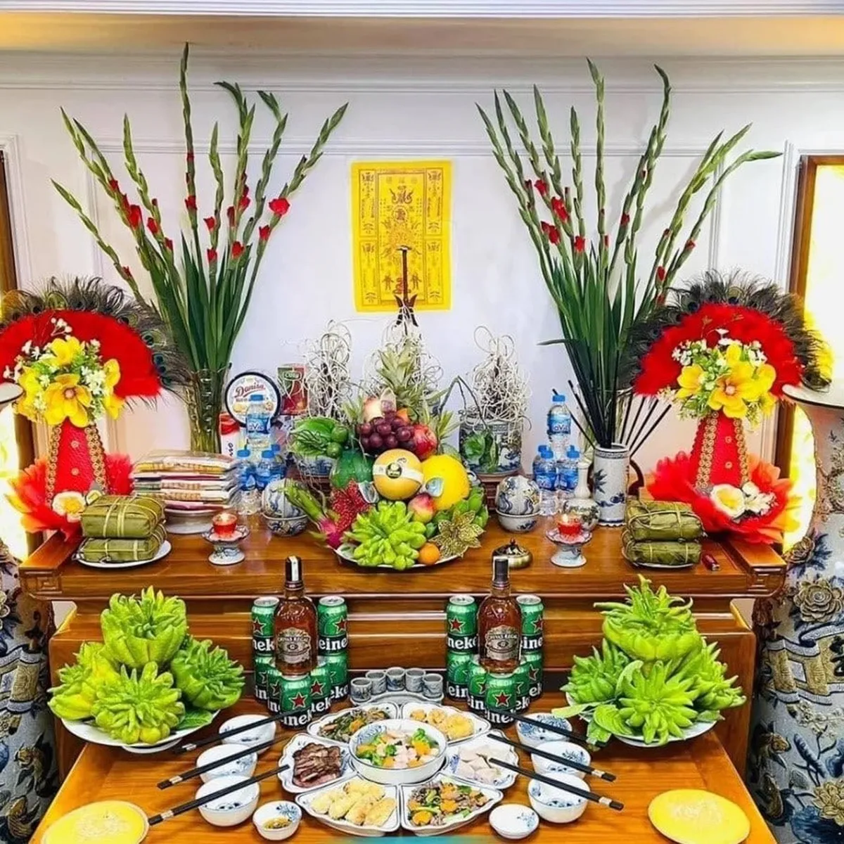 10 Mẫu Trang Trí Bàn Thờ Ngày Tết Chuẩn Phong Thủy, Rước Lộc Vào Nhà 10 Mẫu Trang Trí Bàn Thờ Ngày Tết Chuẩn Phong Thủy, Rước Lộc Vào Nhà