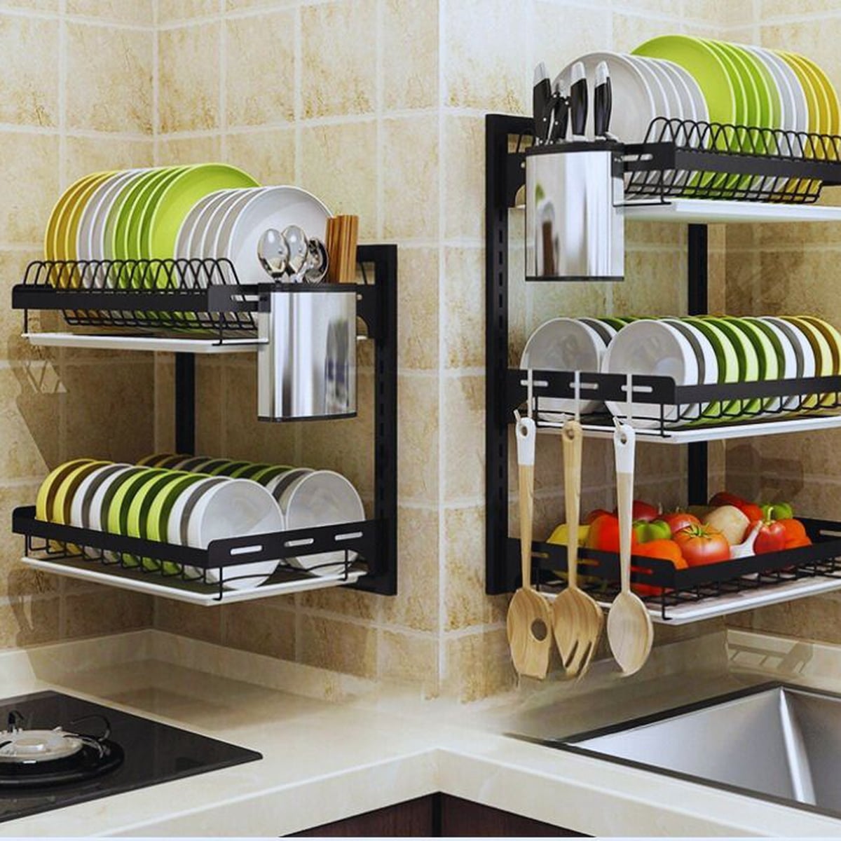 8 Tiêu Chí Cần Biết Khi Chọn Mua Kệ Úp Chén Inox 304 2 Tầng Treo Tường