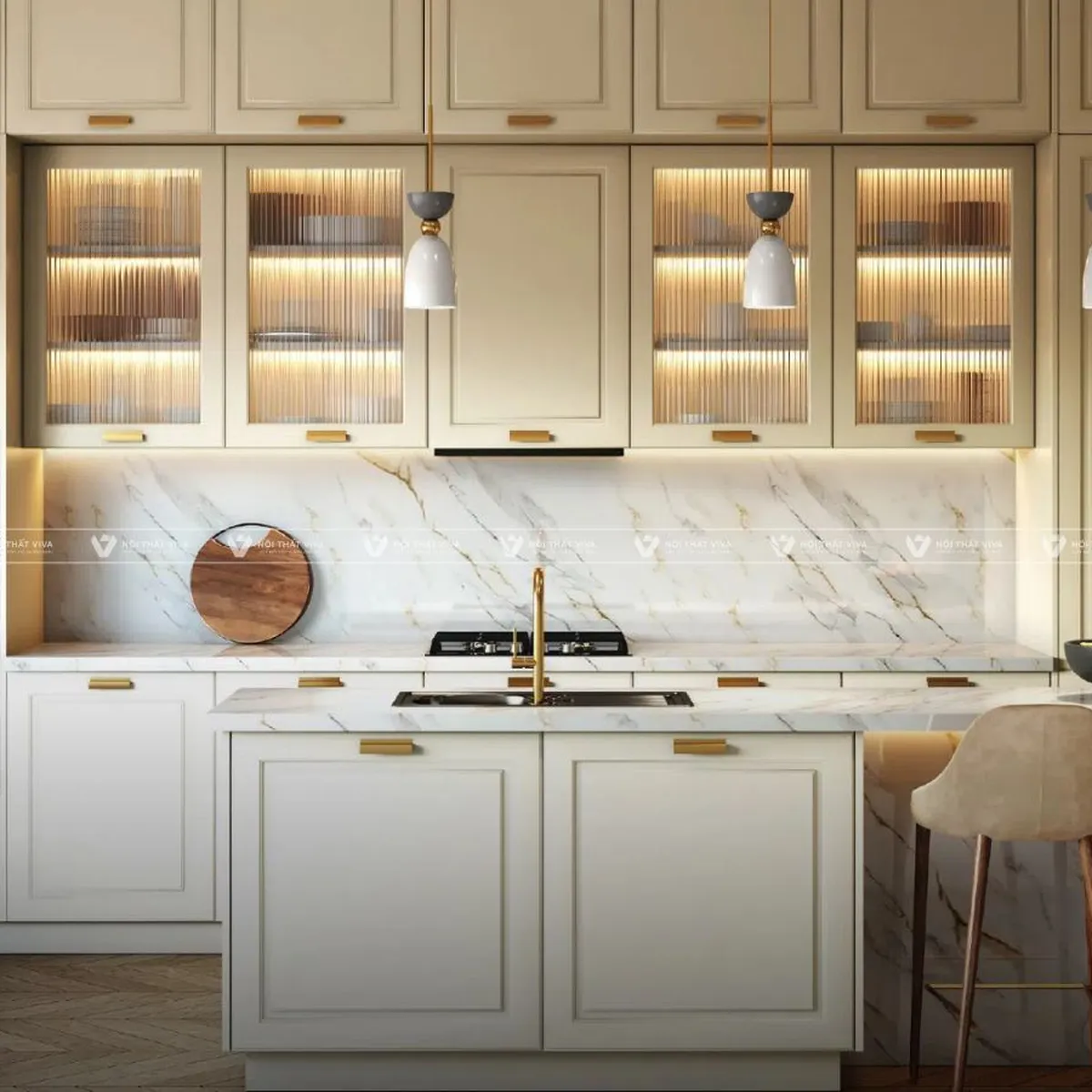 Tủ Bếp Cánh Kính Tủ Bếp Cánh Kính