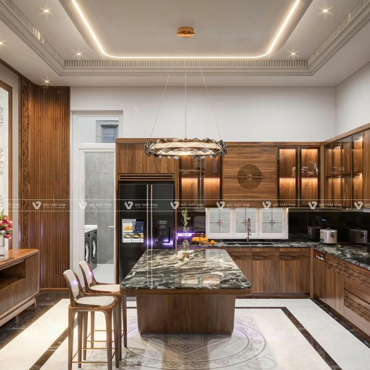 Tủ Bếp Cánh Kính Tủ Bếp Cánh Kính