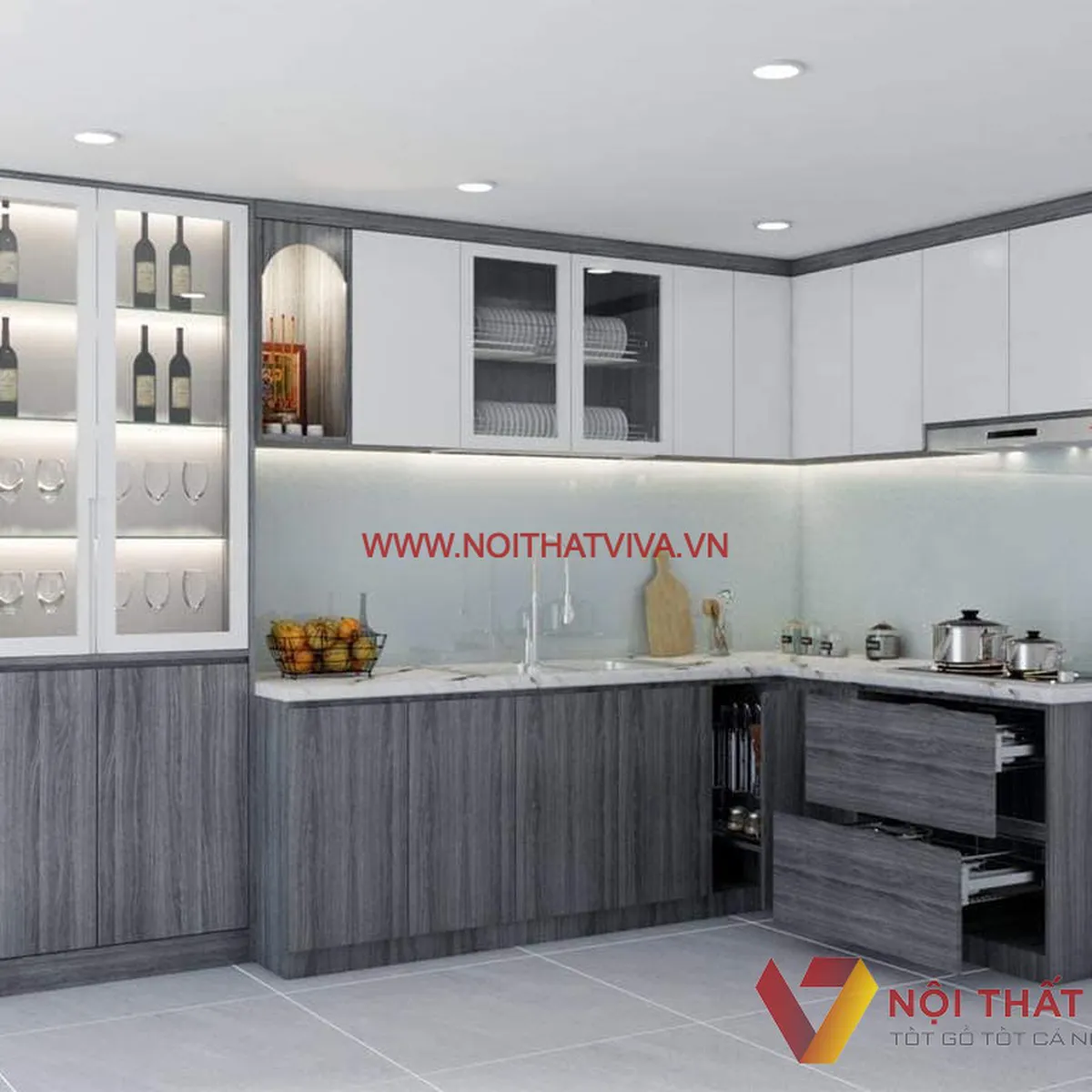 Tủ Bếp Chữ L Tủ Bếp Chữ L
