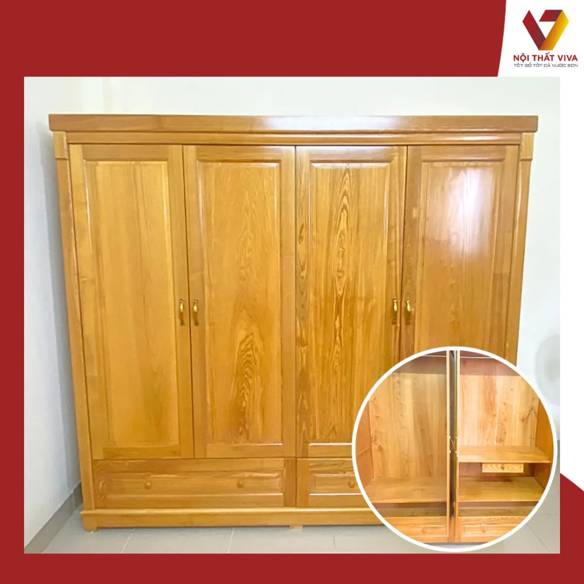 Tủ Quần Áo Gỗ Sồi Tủ Quần Áo Gỗ Sồi