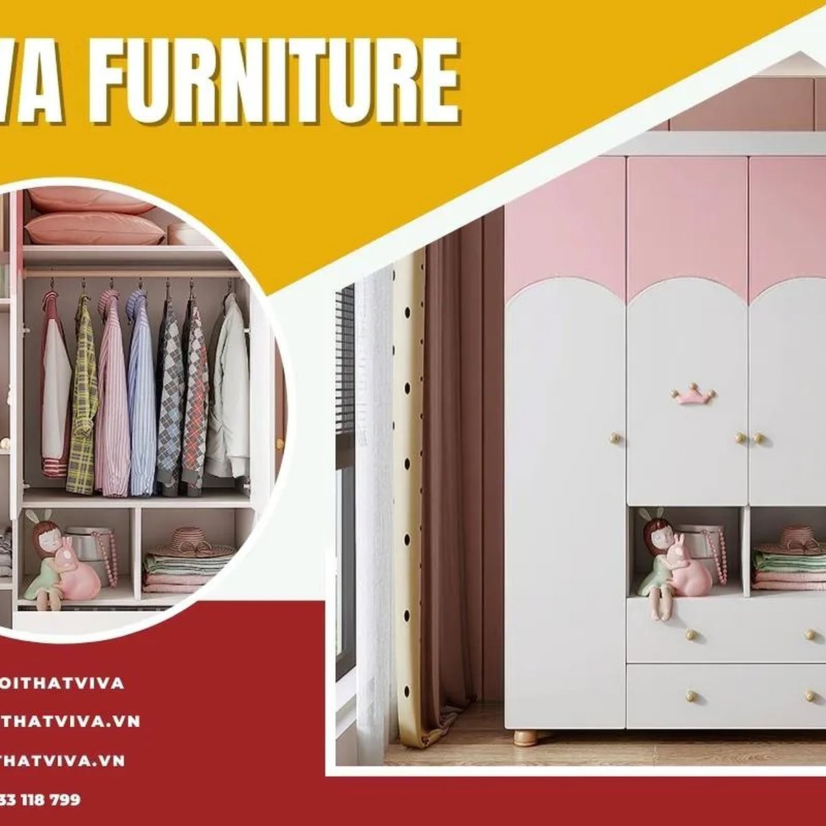 Top 20+ Mẫu Tủ Quần Áo Cho Bé Gái Màu Hồng Đẹp Siêu Dễ Thương 02/2026