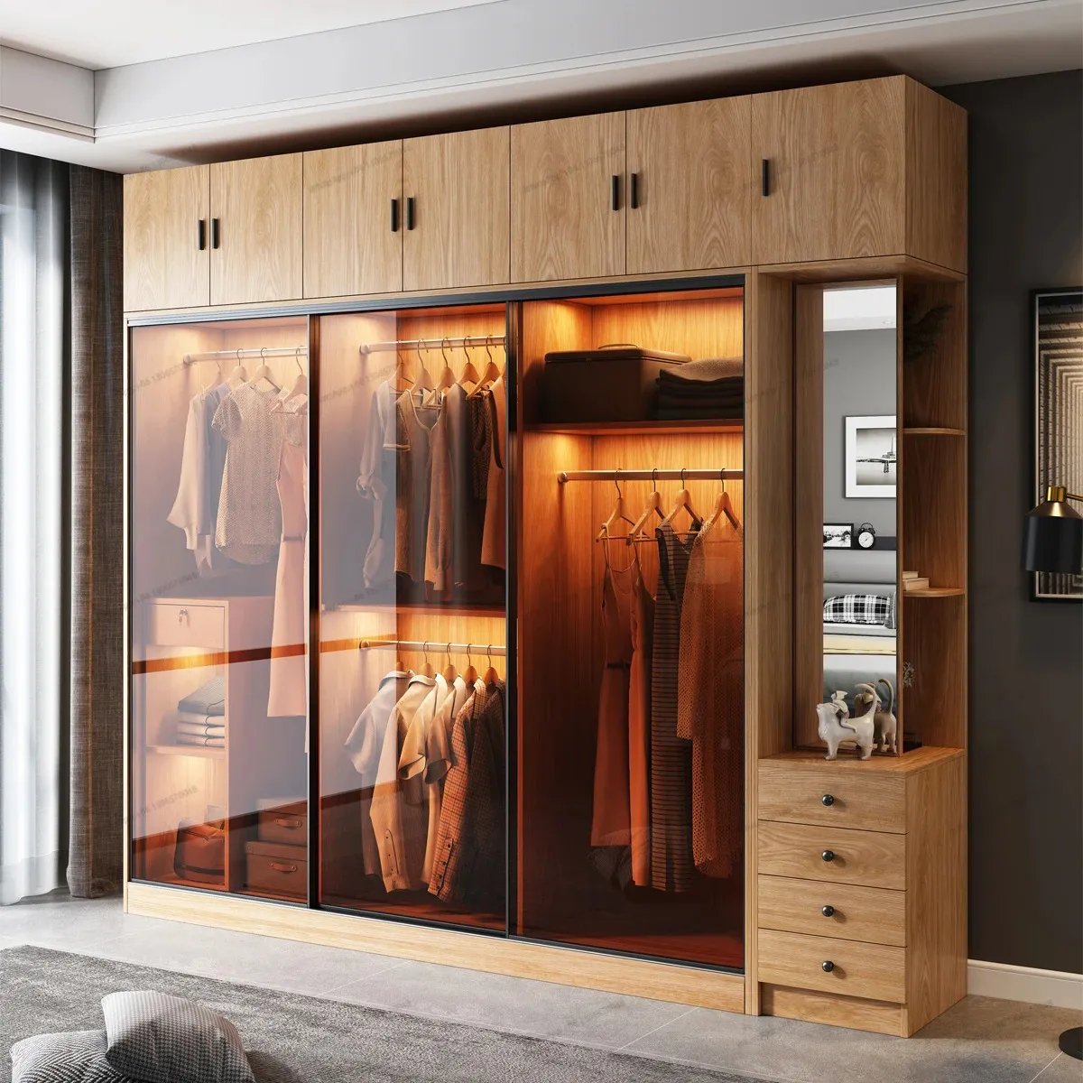 5 Mẹo Lựa Chọn, Decor Tủ Quần Áo Kính Có Đèn Đẹp Độc Đáo, Ấn Tượng 5 Mẹo Lựa Chọn, Decor Tủ Quần Áo Kính Có Đèn Đẹp Độc Đáo, Ấn Tượng