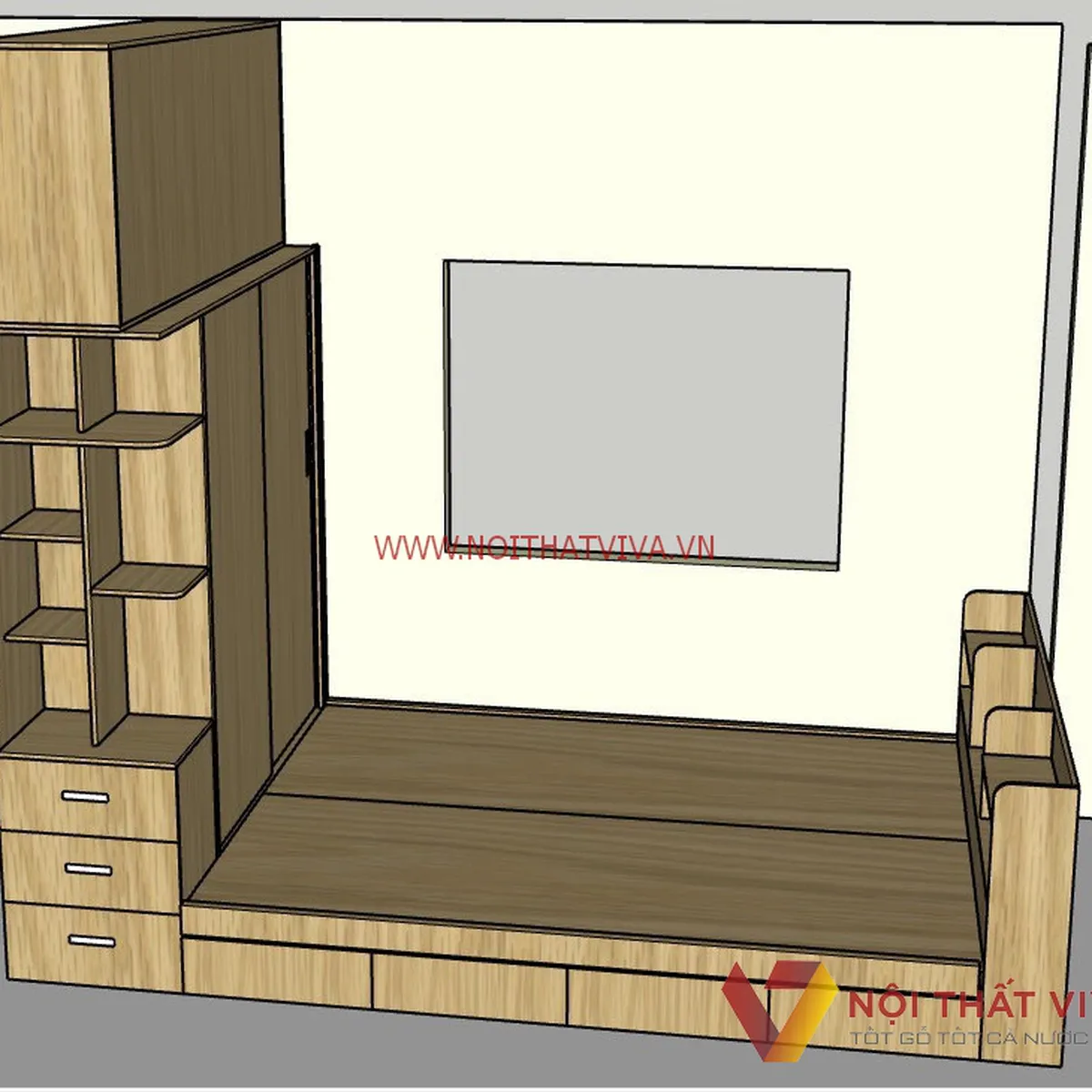 5 Giường Gỗ Sồi Có Ngăn Kéo Đẹp, Hợp Xu Hướng Thiết Kế, Decor Nội Thất 5 Giường Gỗ Sồi Có Ngăn Kéo Đẹp, Hợp Xu Hướng Thiết Kế, Decor Nội Thất