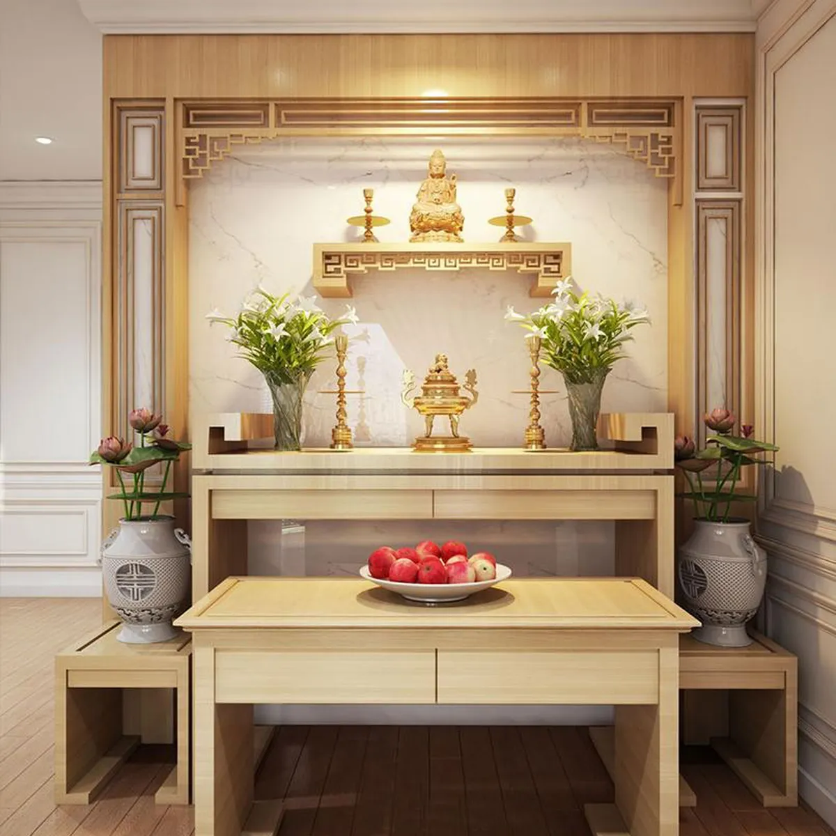 5 Mẫu Tủ Bàn Thờ Đẹp Sang Trọng, Cao Cấp, Đa Dạng Phong Cách Bài Trí 5 Mẫu Tủ Bàn Thờ Đẹp Sang Trọng, Cao Cấp, Đa Dạng Phong Cách Bài Trí