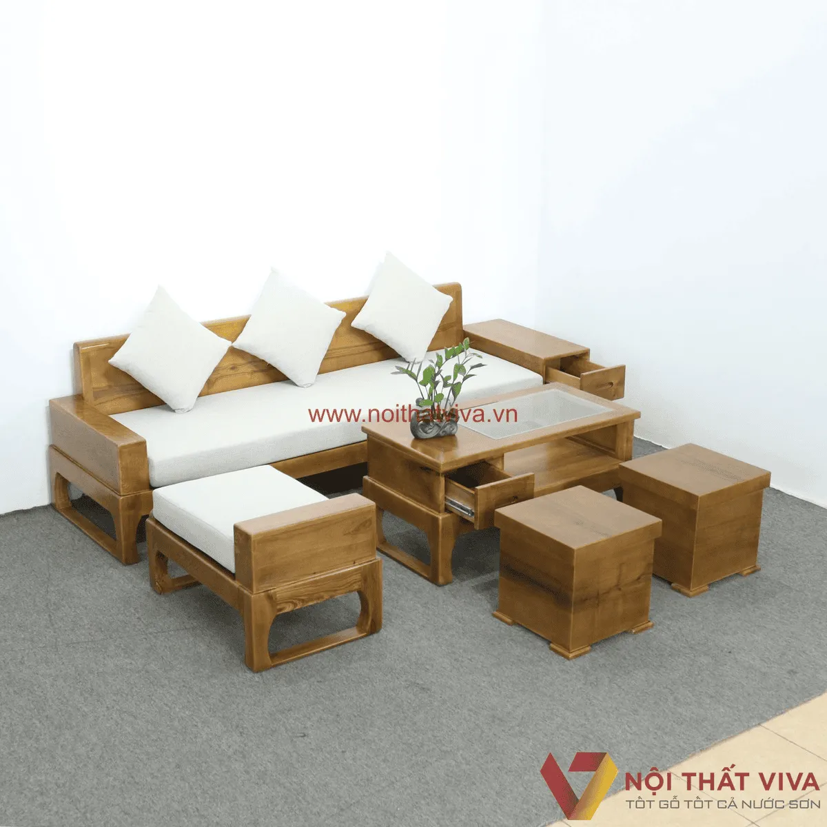 5++ Bộ sofa gỗ sồi 5 món đẹp, sang trọng và được ưa chuộng nhất  5++ Bộ sofa gỗ sồi 5 món đẹp, sang trọng và được ưa chuộng nhất