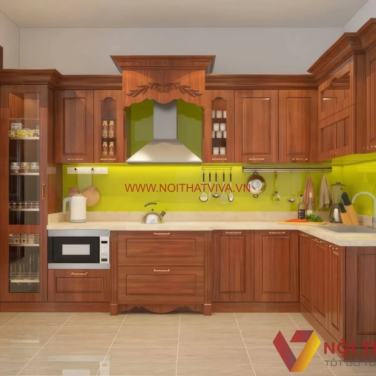 Tủ Bếp Gỗ Tự Nhiên Tủ Bếp Gỗ Tự Nhiên