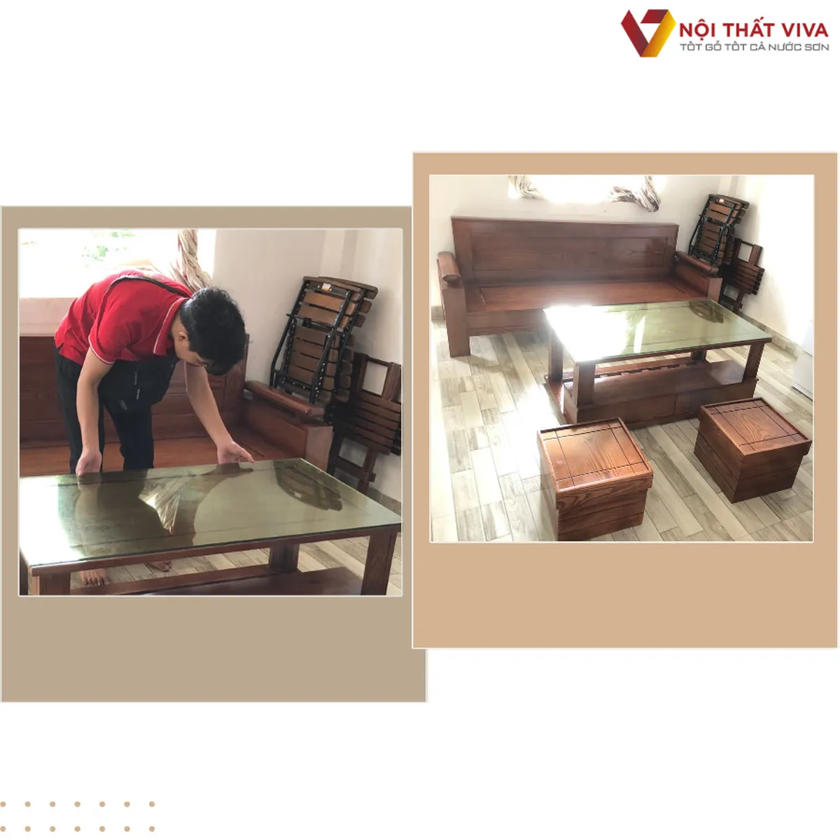 Bàn ghế gỗ sồi Nga phòng khách chất lượng cao cấp, tinh tế trong kiểu dáng Bàn ghế gỗ sồi Nga phòng khách chất lượng cao cấp, tinh tế trong kiểu dáng