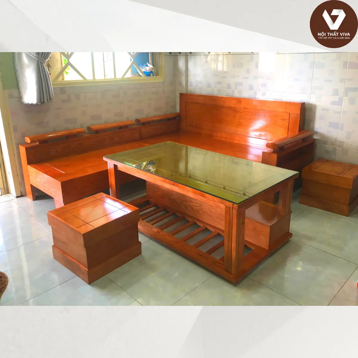 Bàn ghế gỗ sồi Nga phòng khách chất lượng cao cấp, tinh tế trong kiểu dáng Bàn ghế gỗ sồi Nga phòng khách chất lượng cao cấp, tinh tế trong kiểu dáng