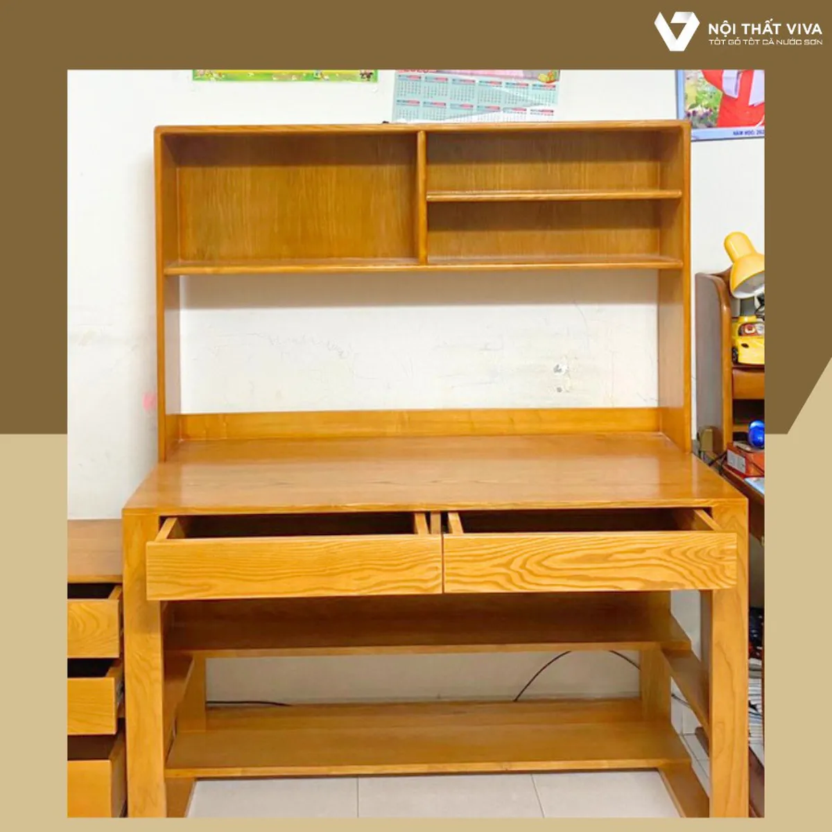 Bàn học gỗ tự nhiên – 3 mẫu cần thiết và mẹo chọn chuẩn theo độ tuổi Bàn học gỗ tự nhiên – 3 mẫu cần thiết và mẹo chọn chuẩn theo độ tuổi