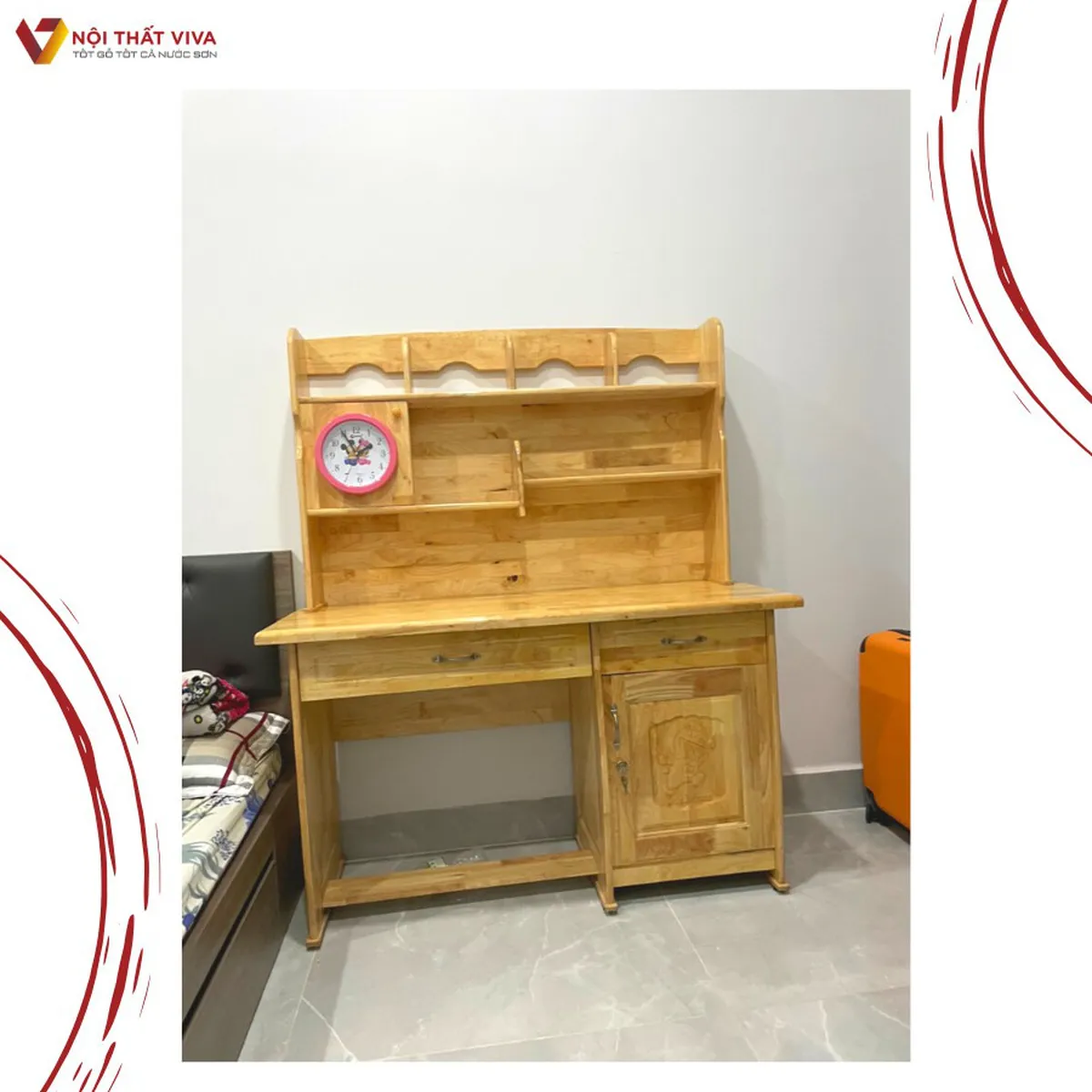 Bàn học gỗ tự nhiên – 3 mẫu cần thiết và mẹo chọn chuẩn theo độ tuổi Bàn học gỗ tự nhiên – 3 mẫu cần thiết và mẹo chọn chuẩn theo độ tuổi