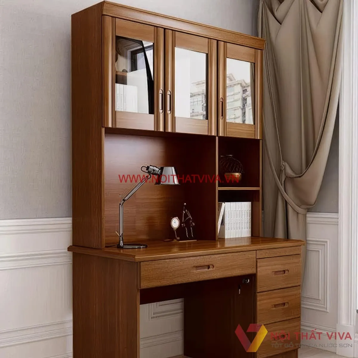 Bàn học gỗ tự nhiên – 3 mẫu cần thiết và mẹo chọn chuẩn theo độ tuổi Bàn học gỗ tự nhiên – 3 mẫu cần thiết và mẹo chọn chuẩn theo độ tuổi