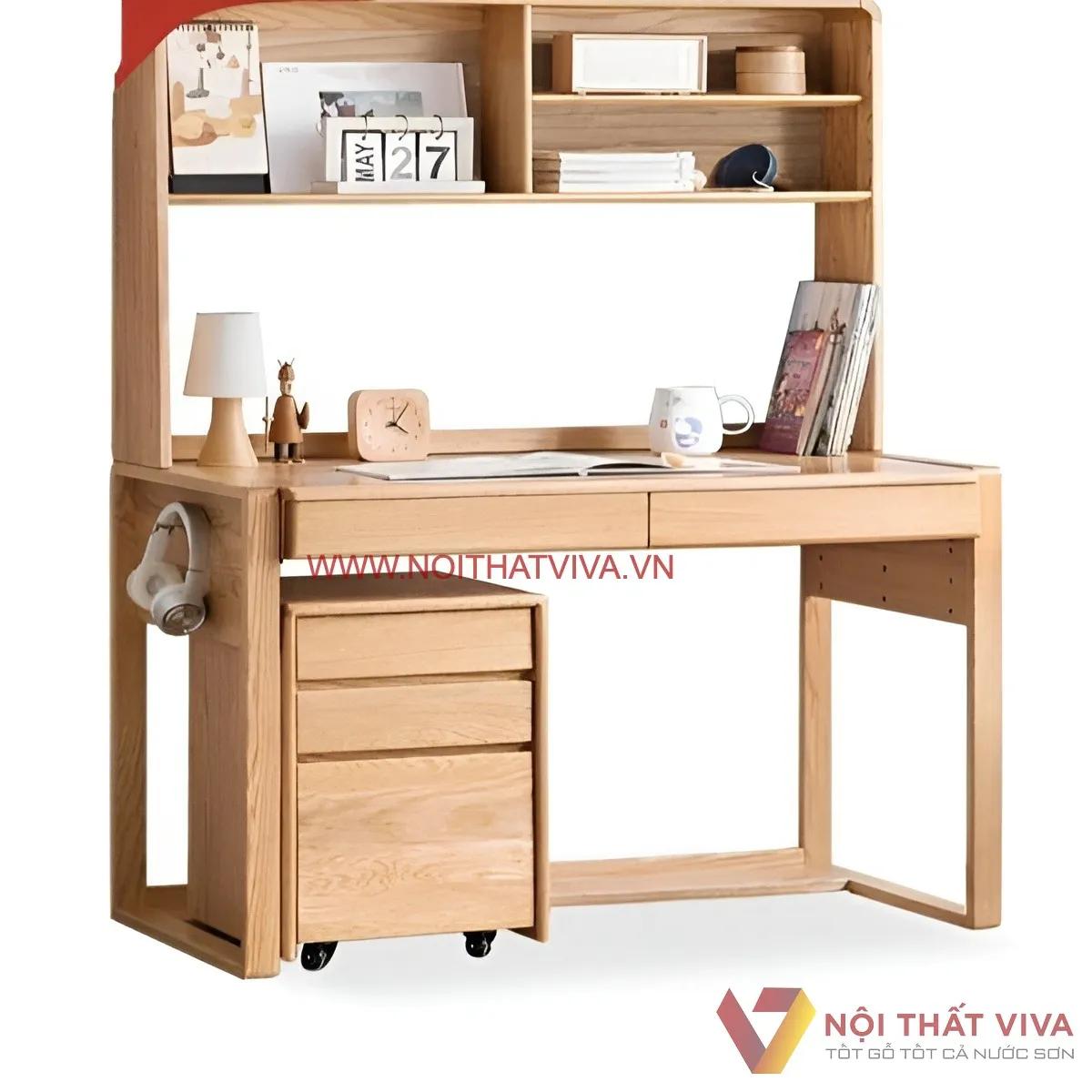 Bàn học gỗ tự nhiên – 3 mẫu cần thiết và mẹo chọn chuẩn theo độ tuổi Bàn học gỗ tự nhiên – 3 mẫu cần thiết và mẹo chọn chuẩn theo độ tuổi