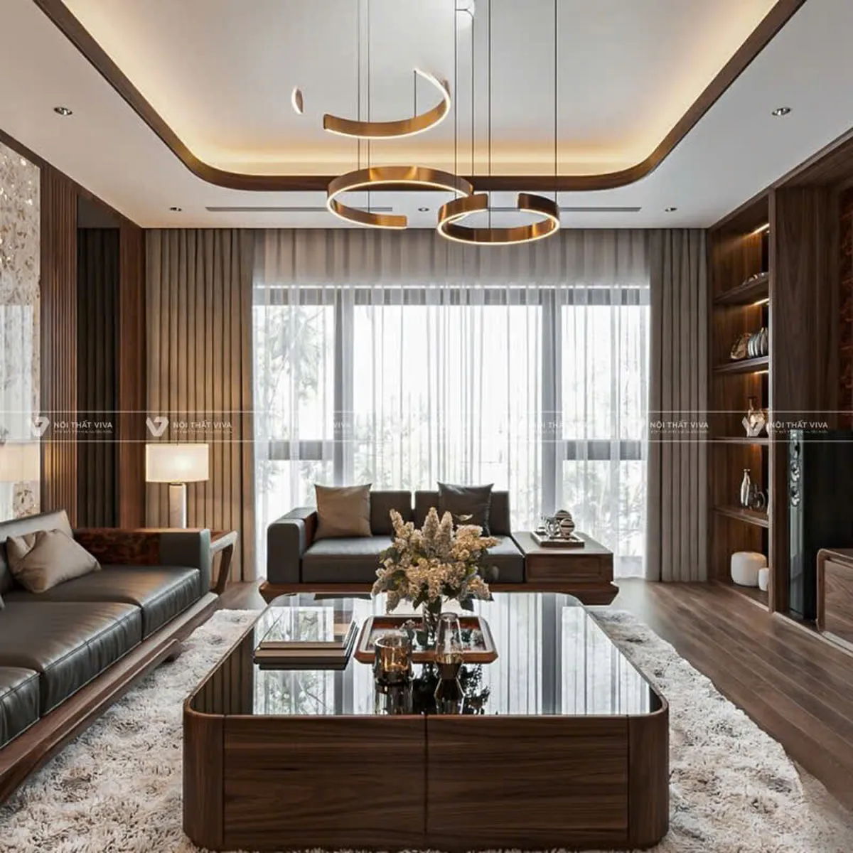 Báo giá 10+ bộ sofa gỗ óc chó hiện đại, cao cấp cho phòng khách Báo giá 10+ bộ sofa gỗ óc chó hiện đại, cao cấp cho phòng khách