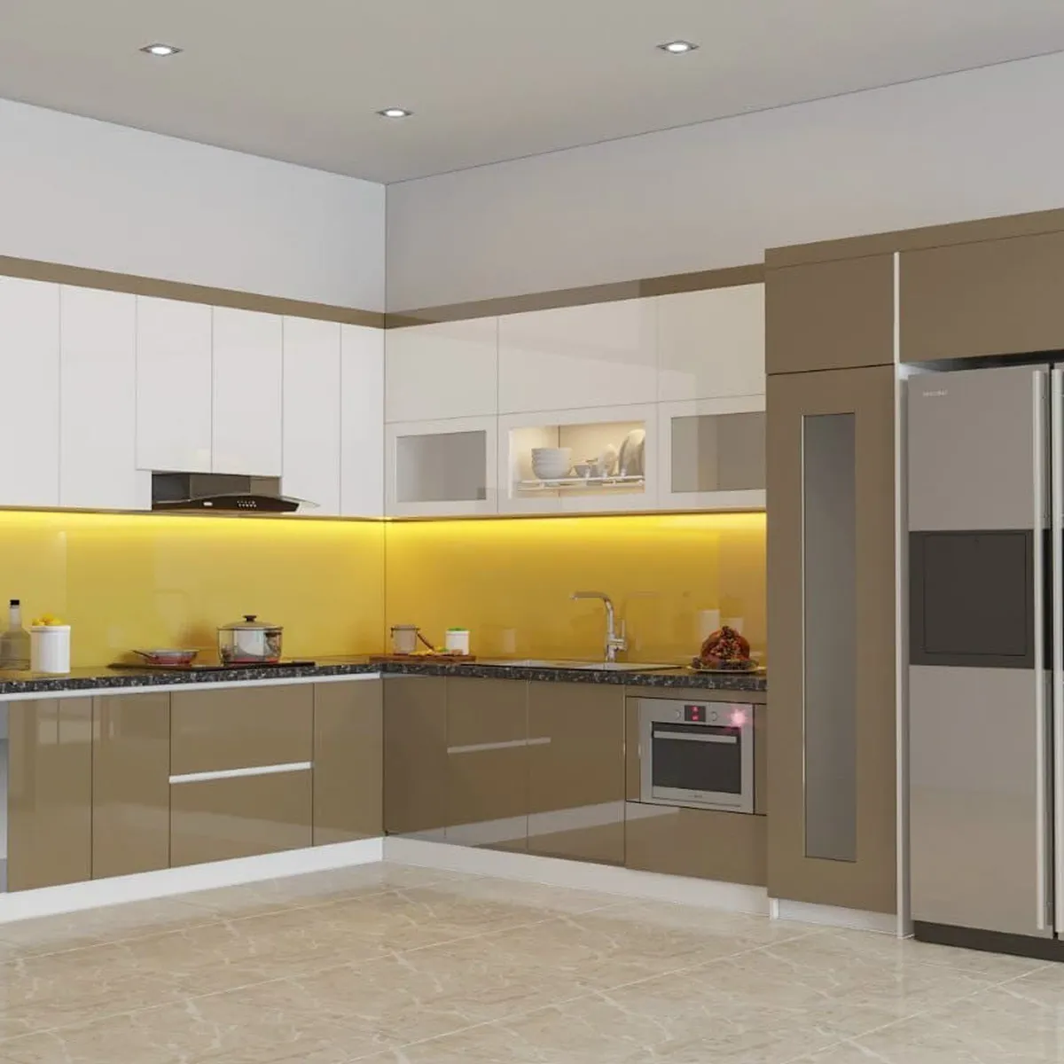 Báo giá tủ bếp gỗ MDF lõi xanh An Cường hiện đại, ưu đãi nhất Báo giá tủ bếp gỗ MDF lõi xanh An Cường hiện đại, ưu đãi nhất
