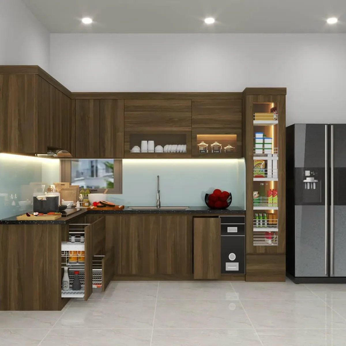 Báo giá tủ bếp gỗ MDF lõi xanh An Cường hiện đại, ưu đãi nhất Báo giá tủ bếp gỗ MDF lõi xanh An Cường hiện đại, ưu đãi nhất